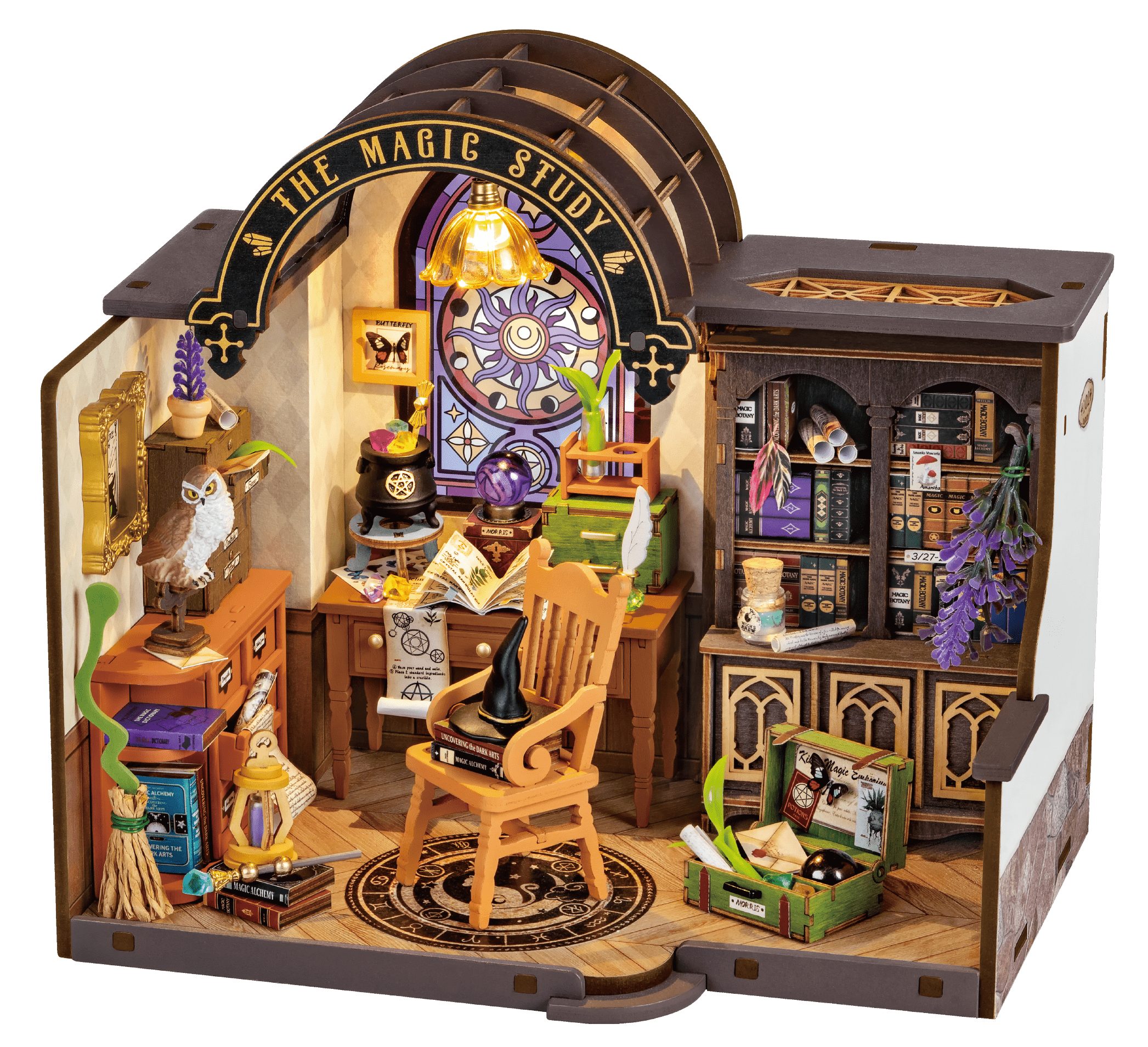 ROLIFE 3D-Puzzle Robotime DG166 DIY House The Magic Study, 235 Puzzleteile