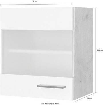 Flex-Well Glashängeschrank Vintea (B x H x T) 50 x 54,8 x 32 cm, mit Stollenglastüren
