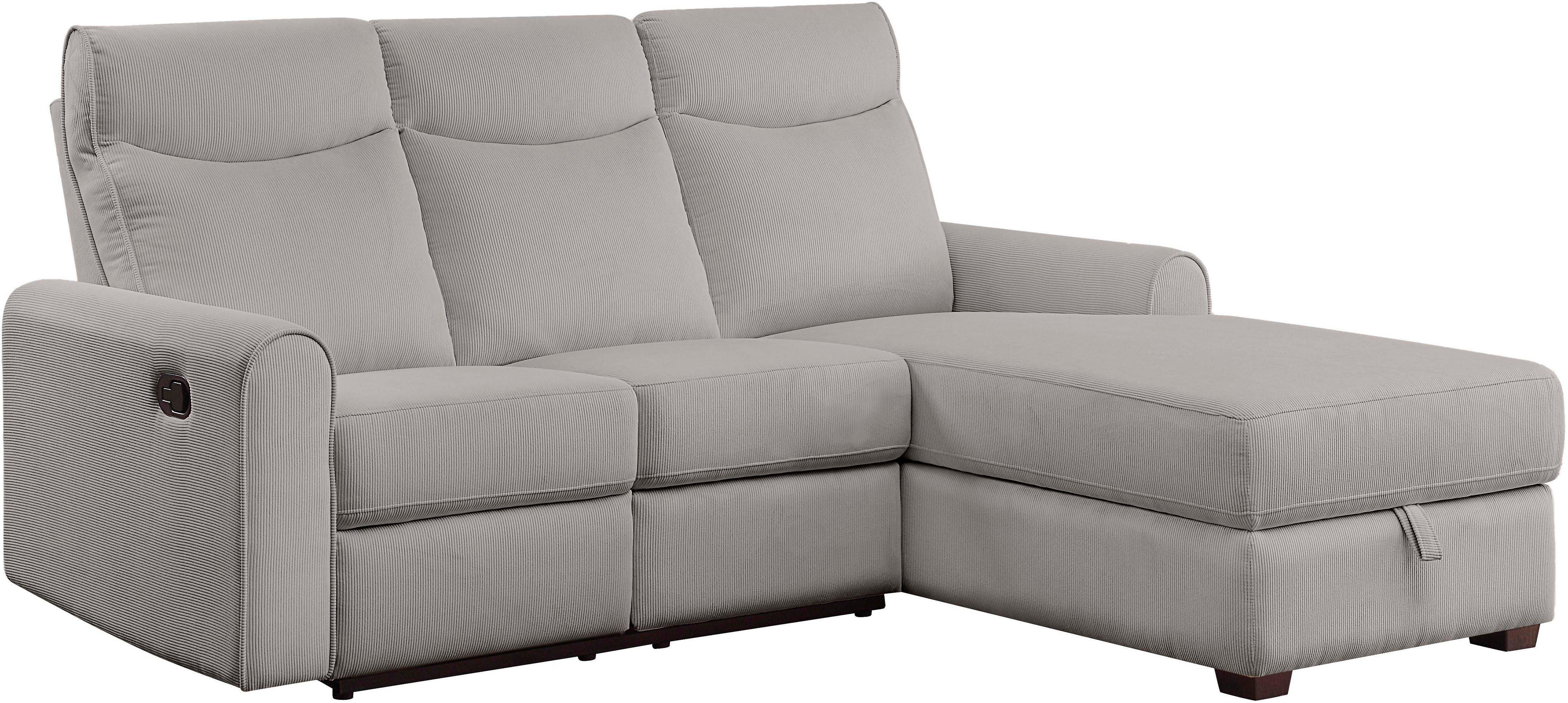 collection und mit Ecksofa ATLANTIC home Cord-Bezug Stauraum, Relaxfunktion mit Gero,