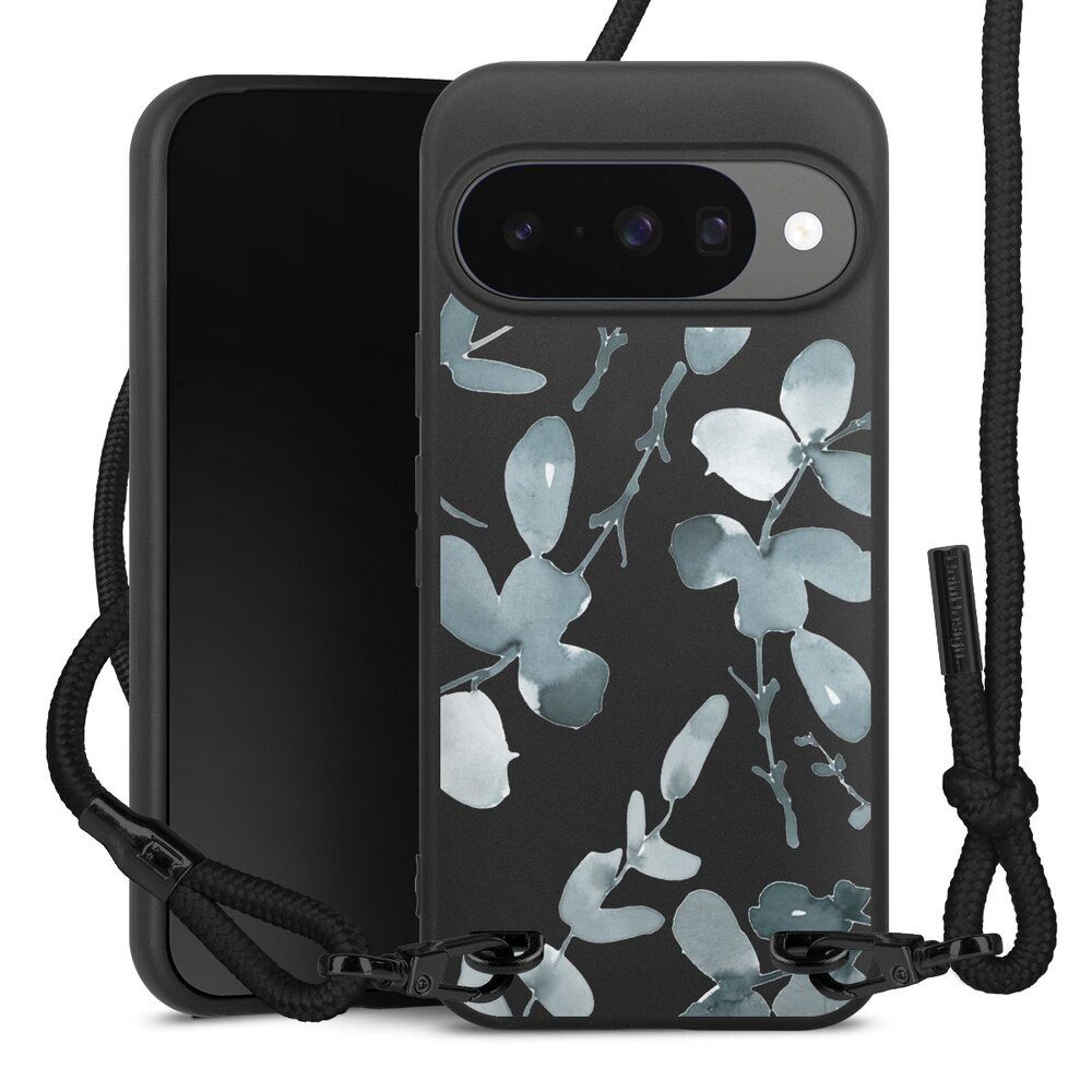 DeinDesign Handyhülle Eukalyptus Muster Blume Eukalyptus pattern ohne Hintergrund, Google Pixel 10 Pro Premium Handykette Hülle mit Band Cover mit Kette