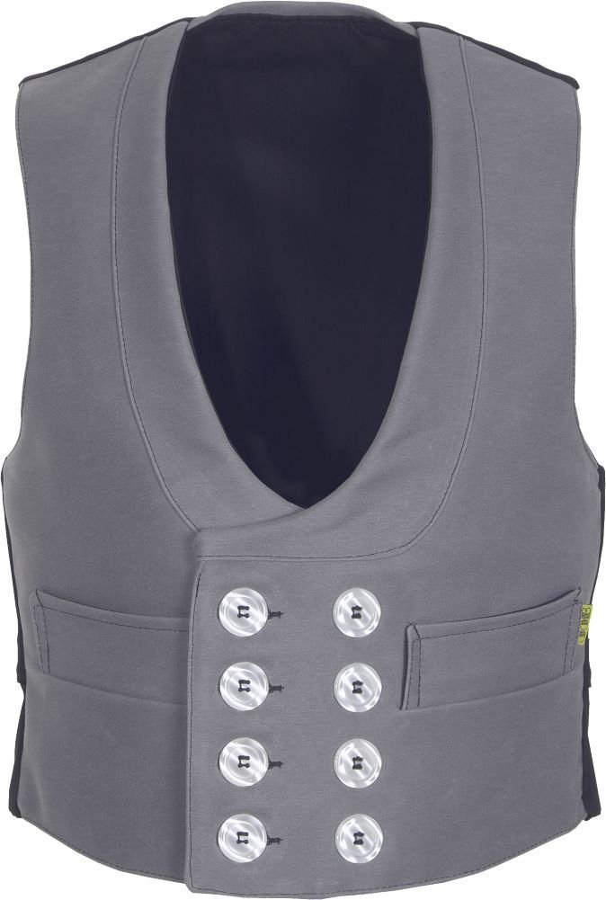JOB Arbeitsweste Zunftweste Doppel-Pilot grau