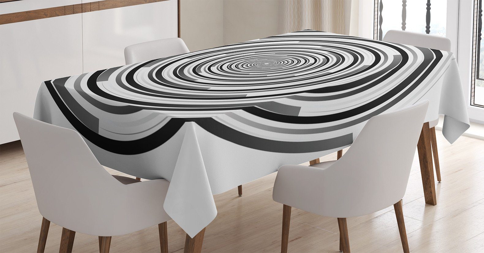 Spiralen Klare Farbfest Bereich Für Abakuhaus Stoff Waschbar Farben, Tischdecke den Abstrakte geeignet Kunst Außen