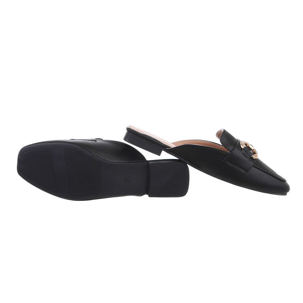 Ital-Design Damen Mules Freizeit Pantolette Blockabsatz günstig online kaufen