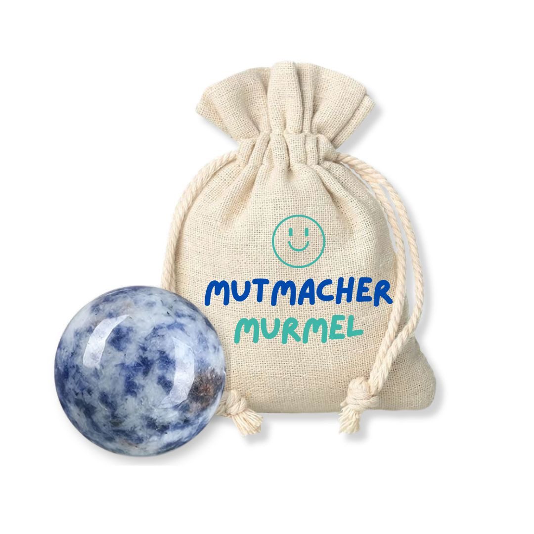 suebidou Dekoobjekt Mut, Glück, Wunsch Murmel Glow in the Dark Geschenk, nachhaltig, kreativ, Glow in the Dark