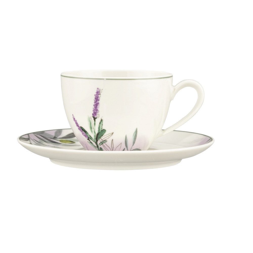 Seltmann Weiden Becher Seltmann Weiden Savona Fine Diamond Provence Kaffee-/Cappuccinoobertas, Porzellan