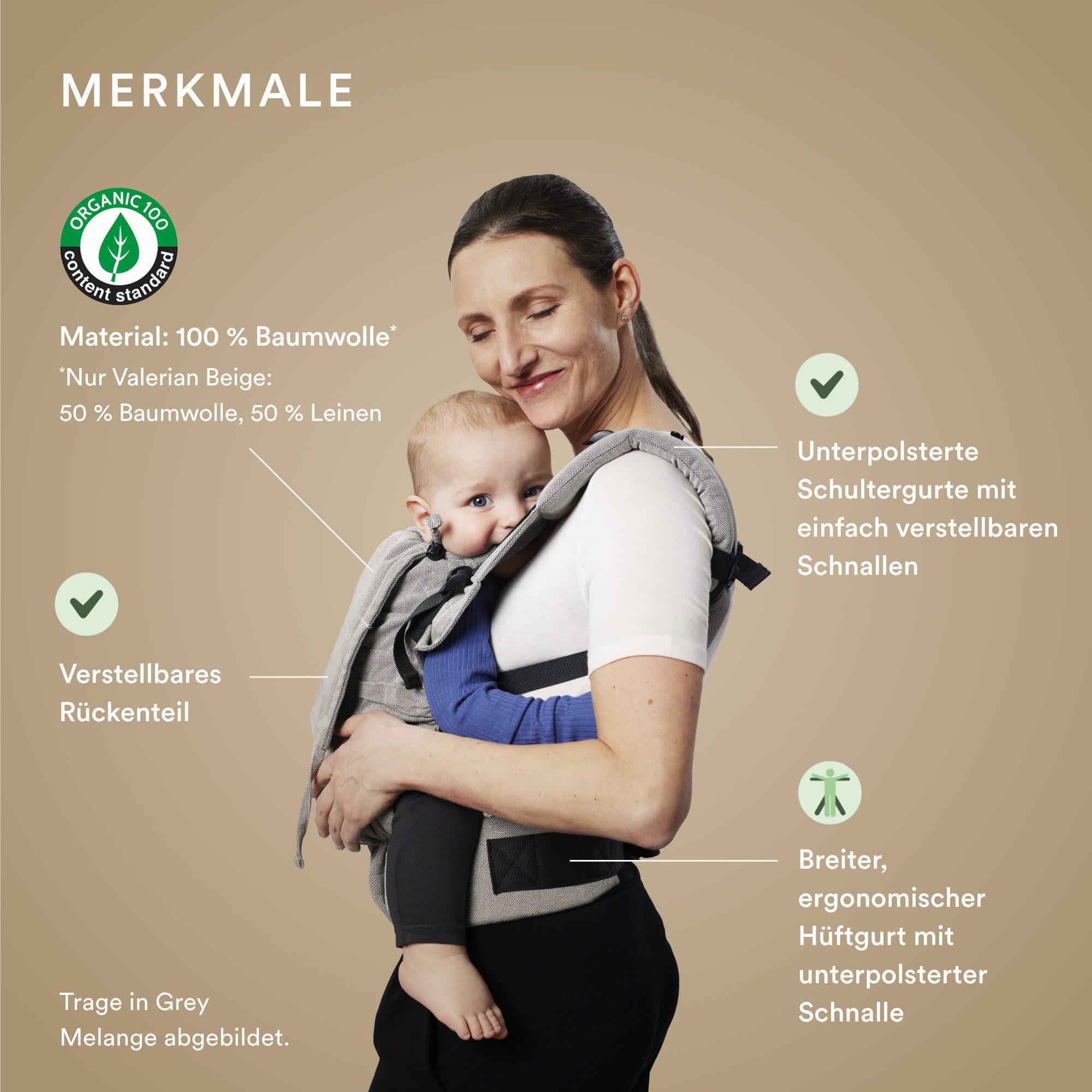 Stokke Babytrage Limas™ Babytrage Flex, Full Buckle für optimalen Komfort & Halt