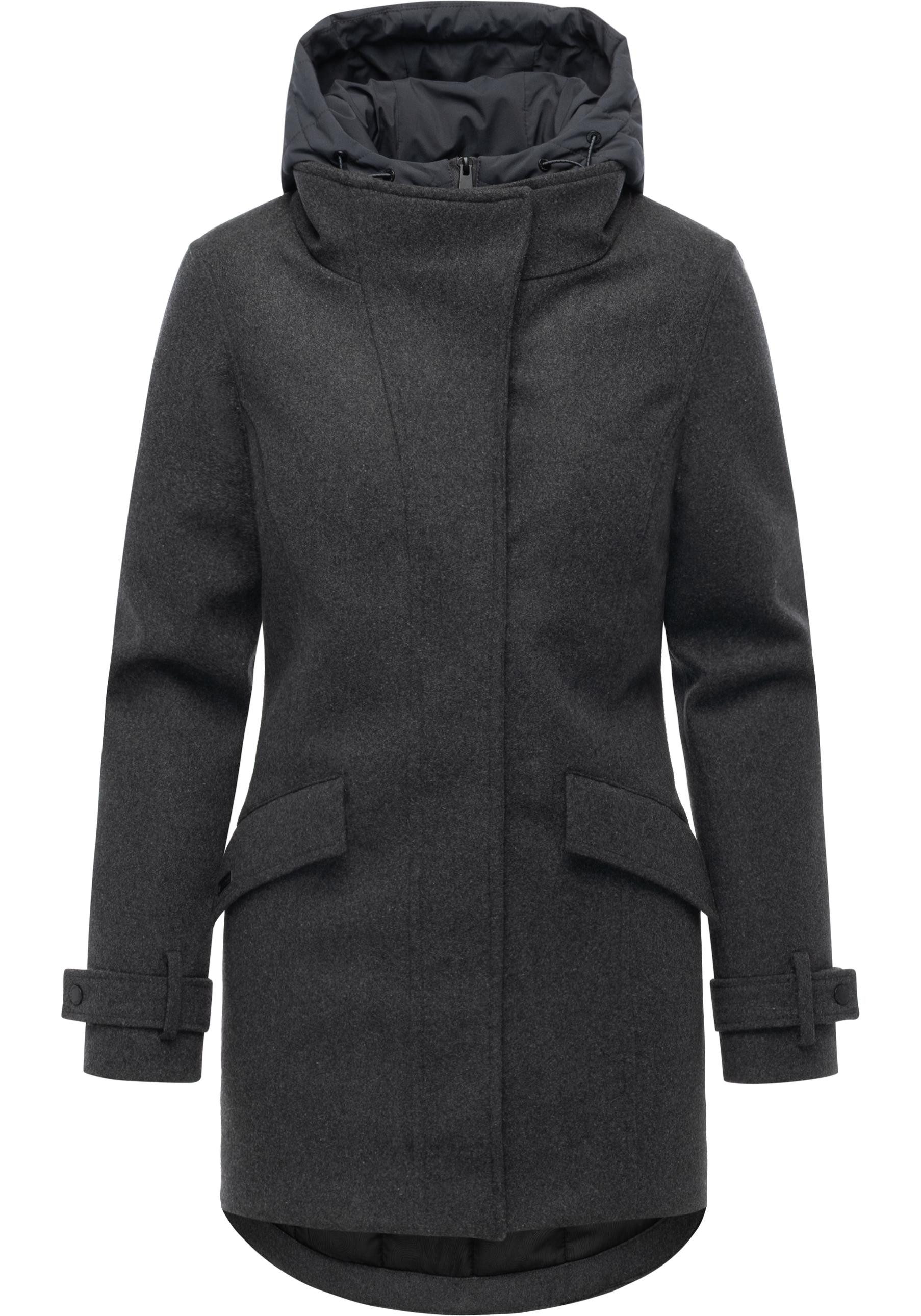 Ragwear Wintermantel Petuja Felt YOUMODO Klassischer Damen Kurzmantel mit K günstig online kaufen