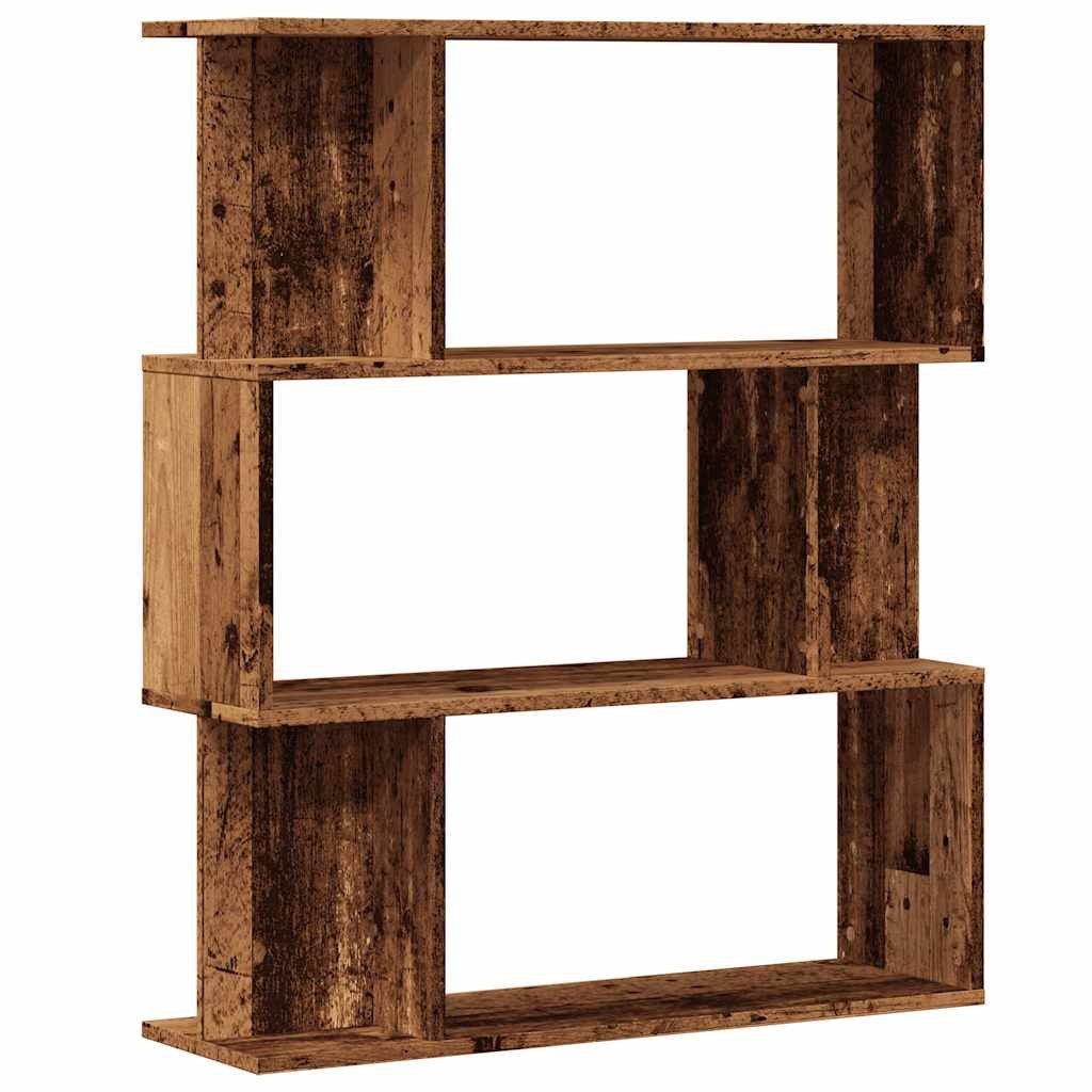 vidaXL Bücherregal Bücherregal Altholz-Optik 80x24x96 cm günstig online kaufen