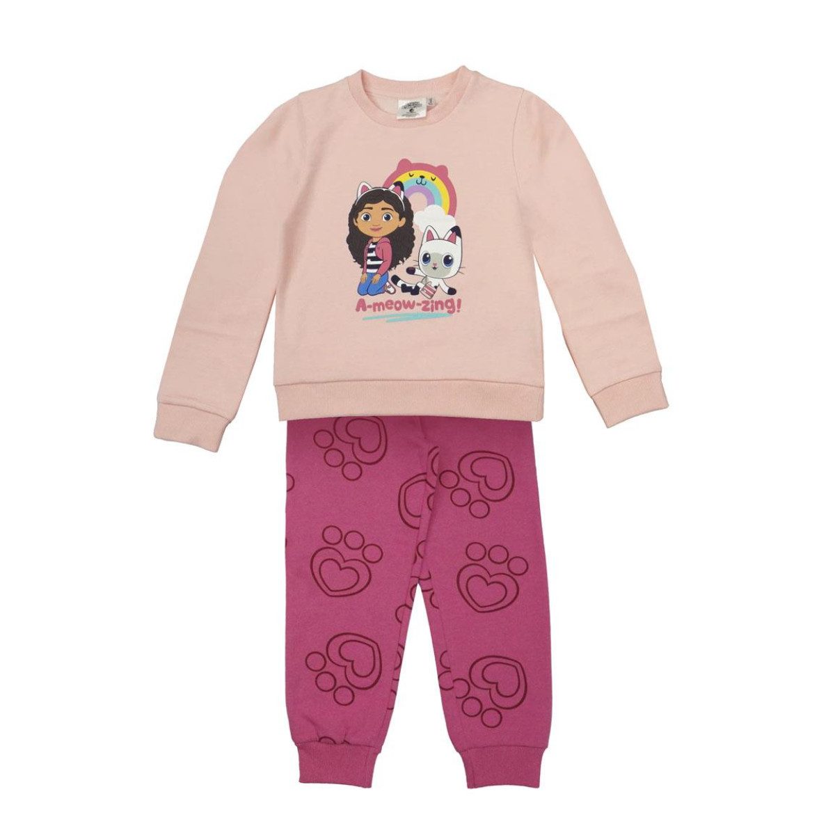 Pyjama Gabby’s Dollhouse Jogginganzug Mädchen Baumwolle Polyester Freizeit