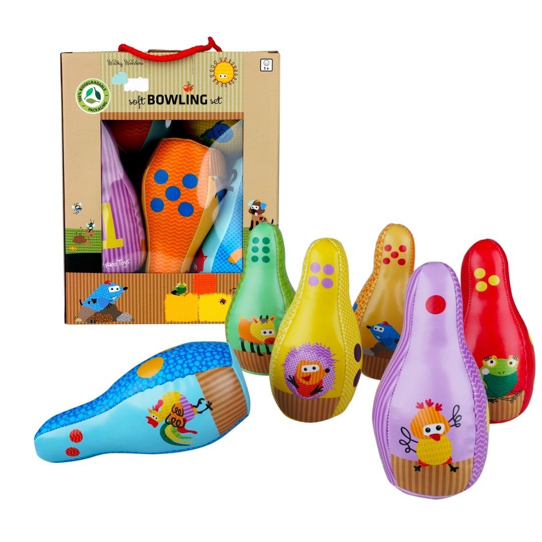 suebidou Bowling-Set Bowlingspiel Kinder für Indoor Bowlingball Soft