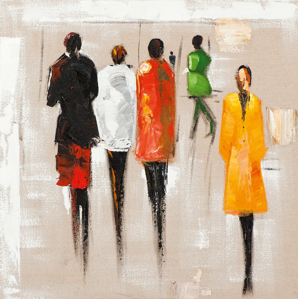 ArtUniverse Gemälde Leinwandbild Modenschau 40 x 40 cm, Menschenmotiv