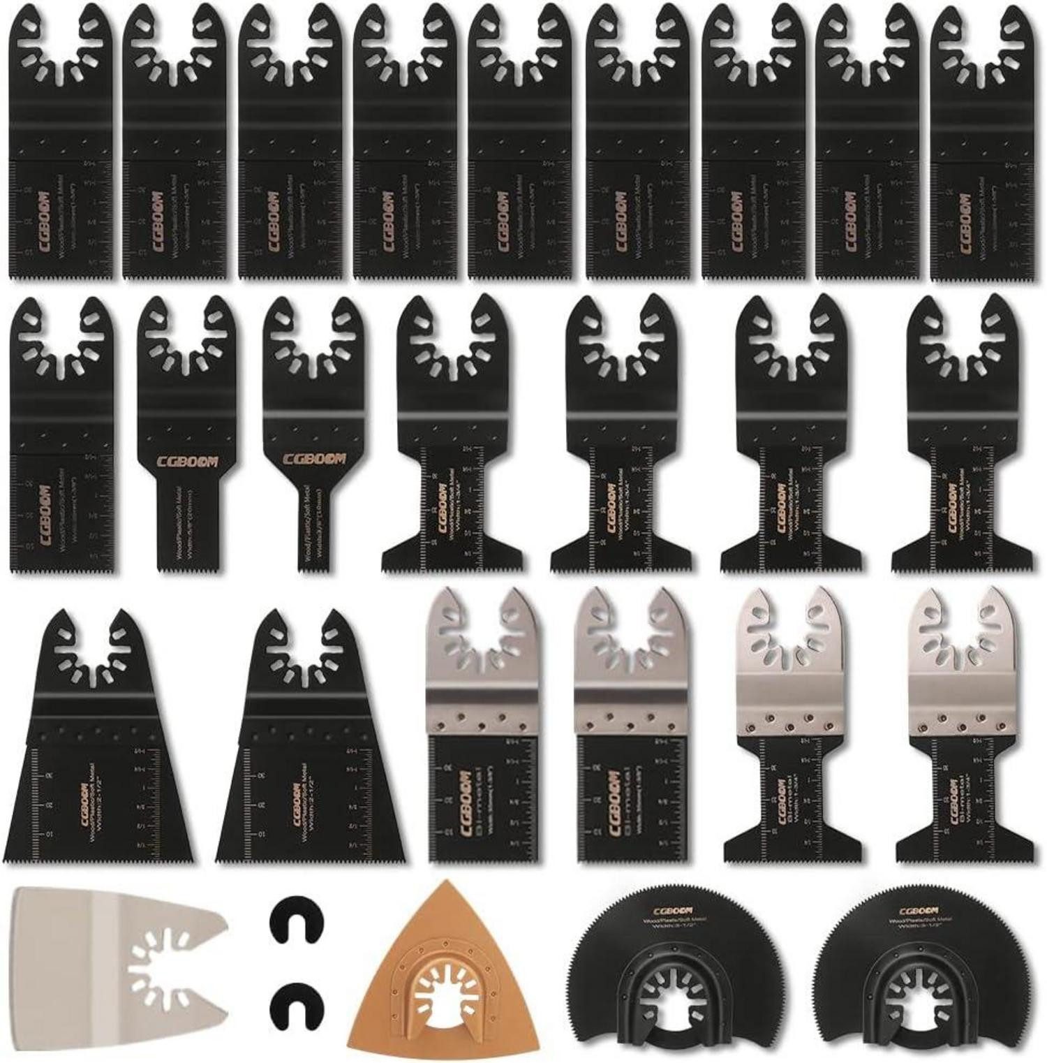 Multitool 28 tlg Multitool Zubehör: Sägeblätter Kit Oszillierendes Sägeblatt Mix