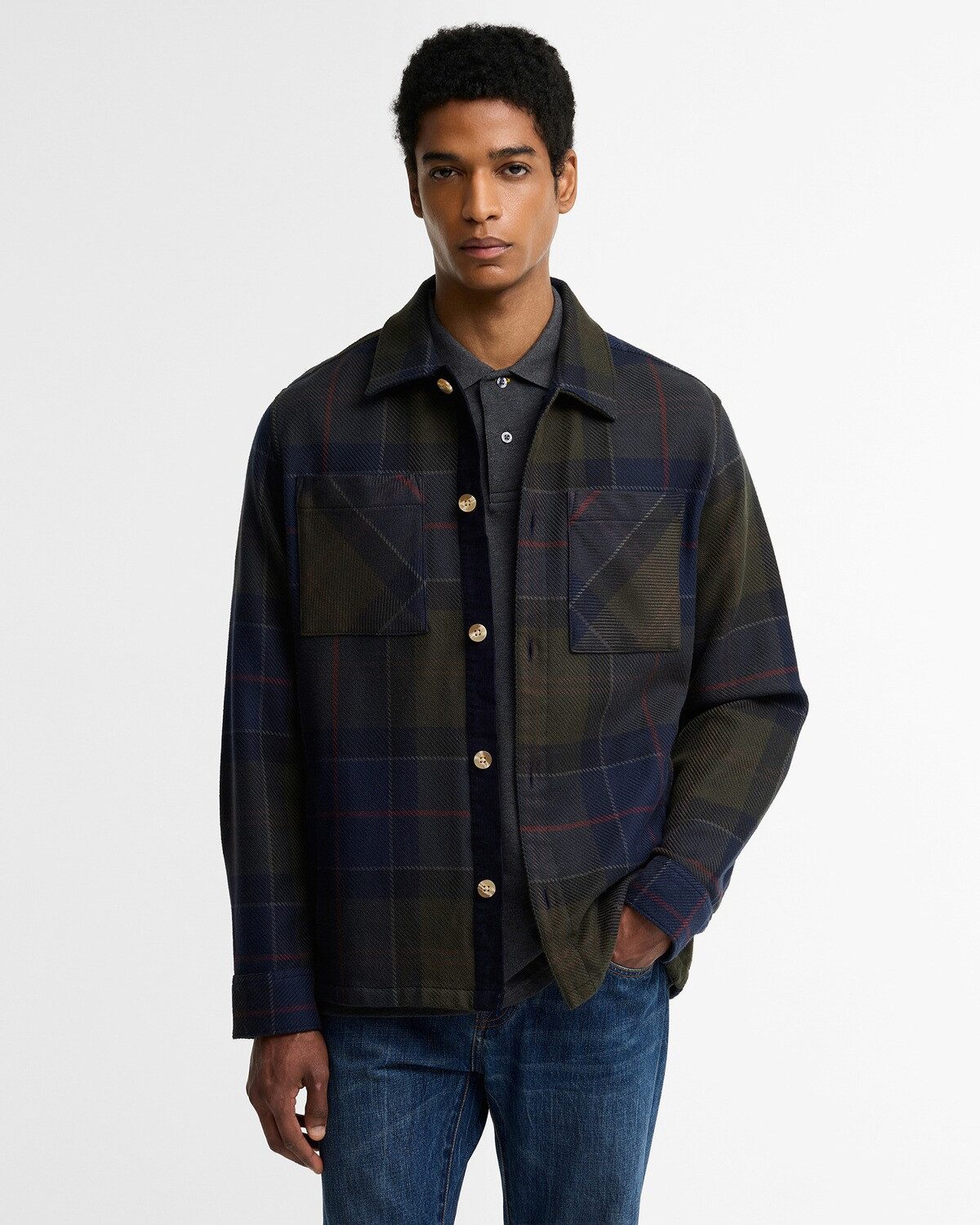 Barbour Hemdjacke Overshirt Oversized Tartan