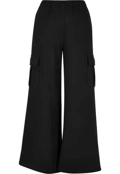 URBAN CLASSICS Cargohose Damen Ladies Highwaist Wide Leg Cargo Terry Pants (1-tlg)