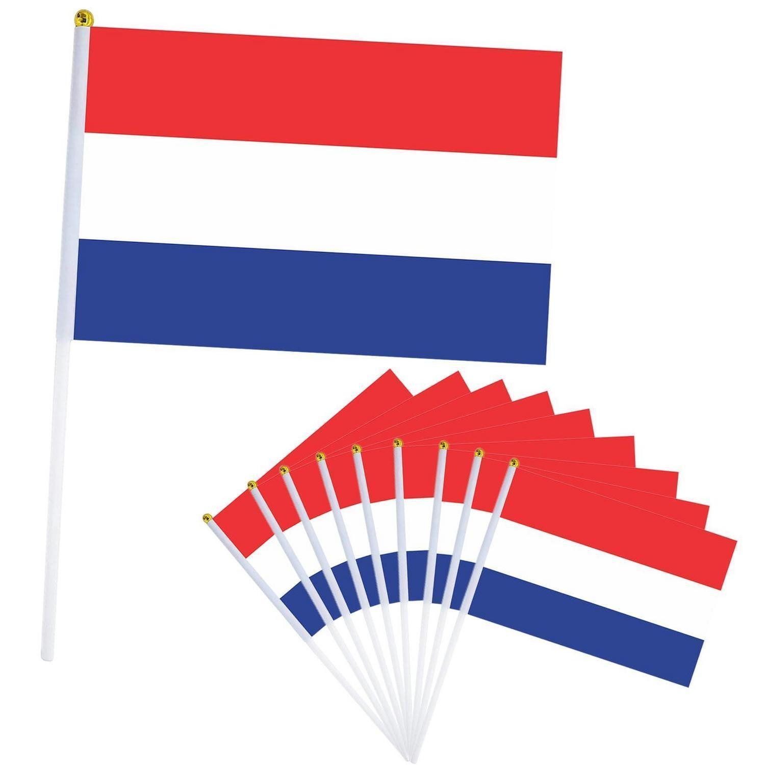 LuxusKollektion Flagge Handflagge Niederlande 10er Klein 21x14cm