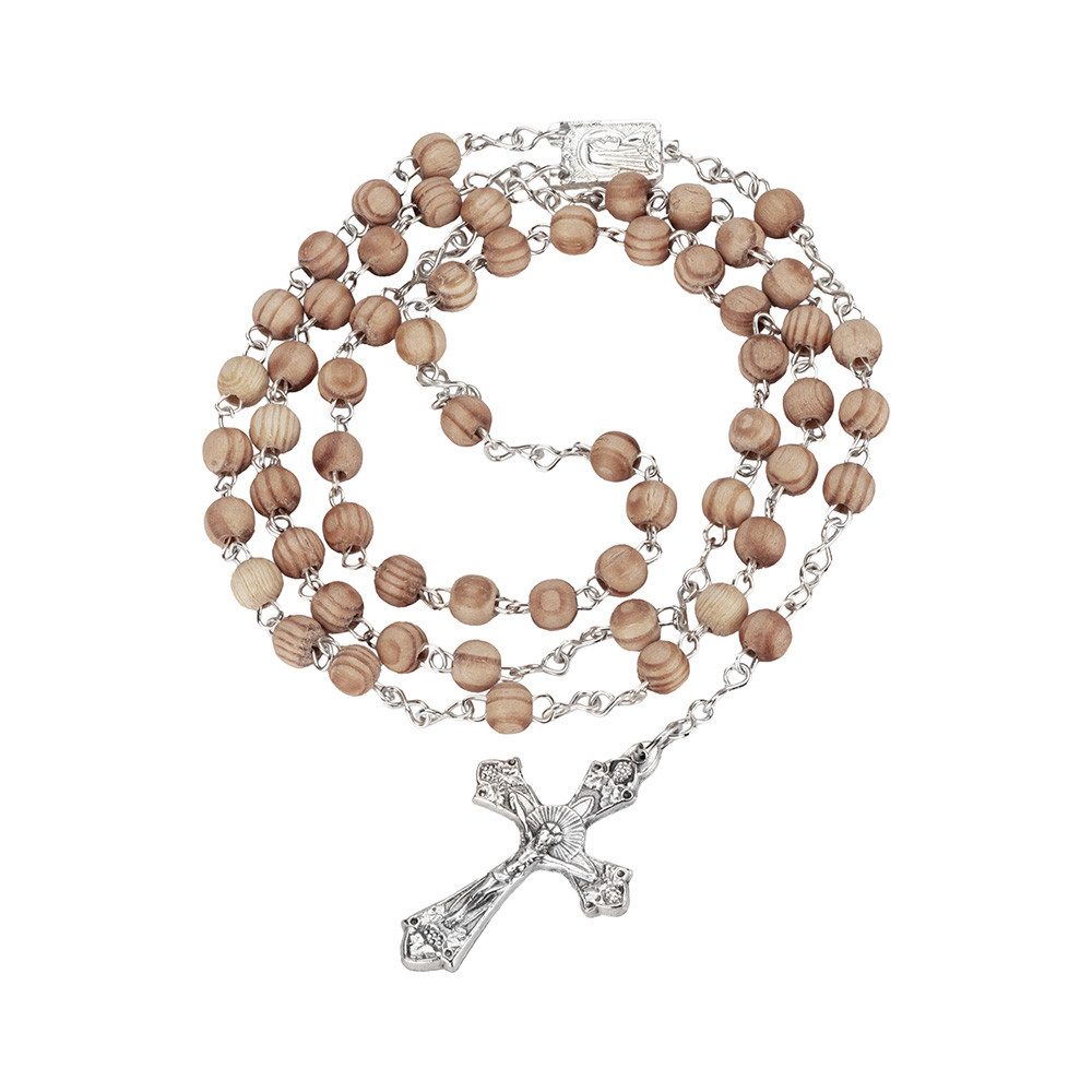 NKlaus Armkette Rosenkranz Finnische Tanne Roh – Christlich, Kreuz