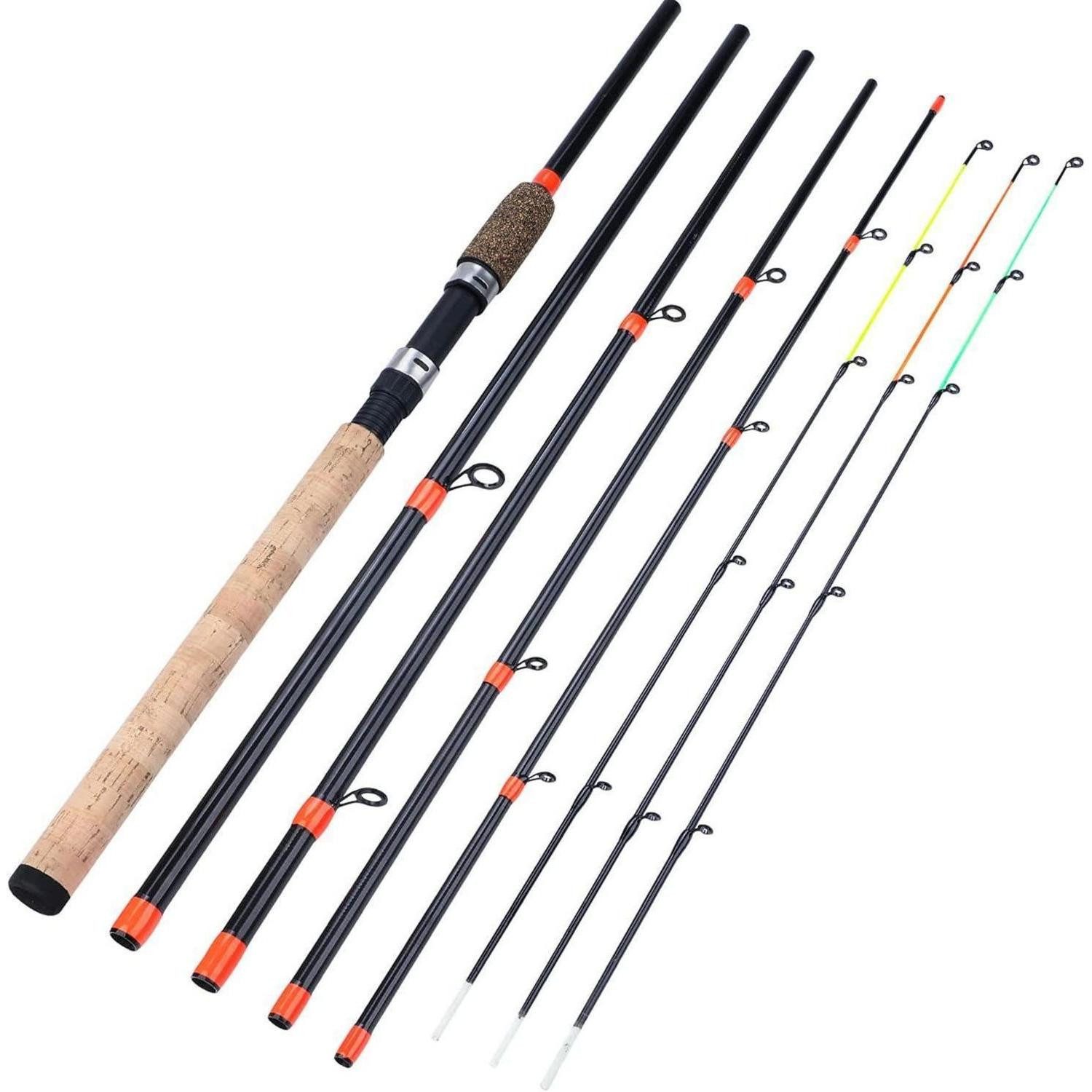 Feederrute Feeder Rod 3 Spitzen Tragbare Angelrute Spinning Casting Travel Rod
