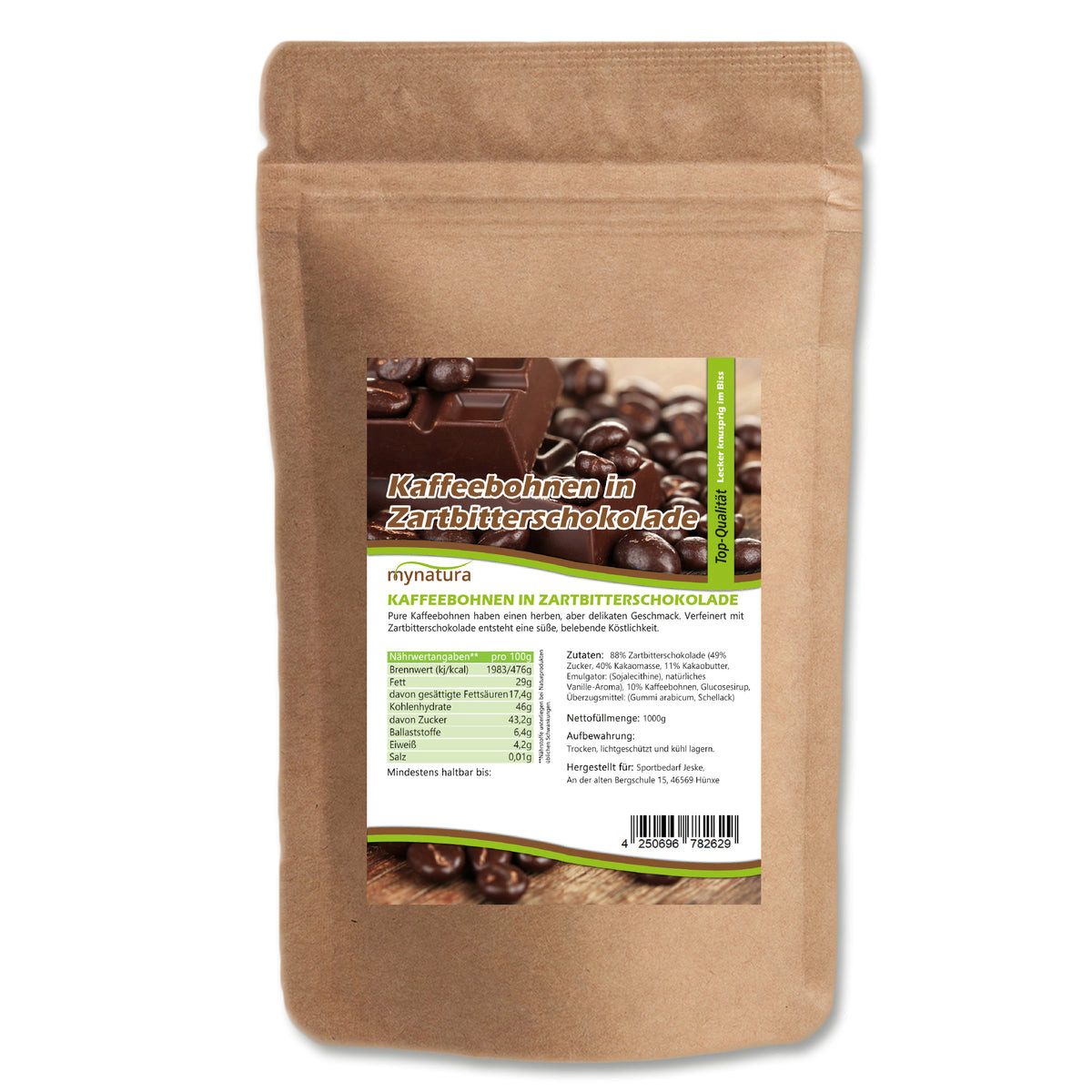 Mynatura Schokolade Mynatura Kaffeebohnen in Zartbitterschokolade
