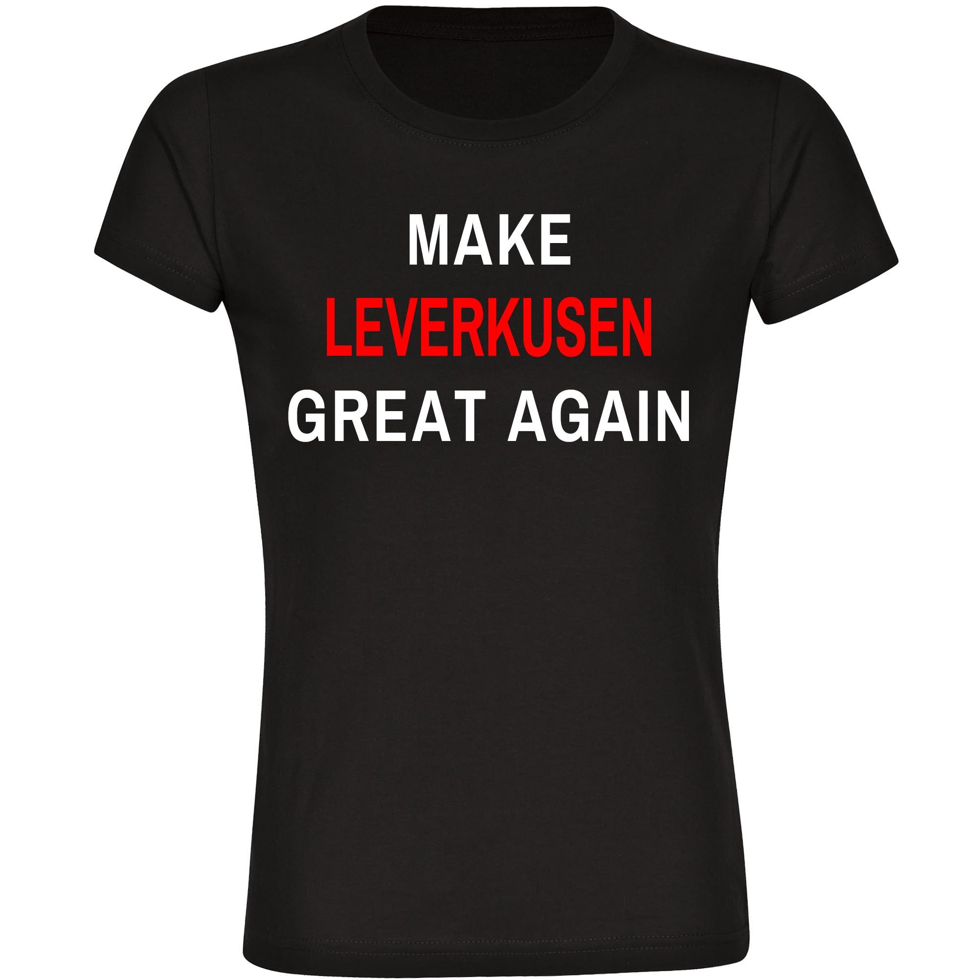 multifanshop T-Shirt Damen Leverkusen - Make Great Again - Frauen