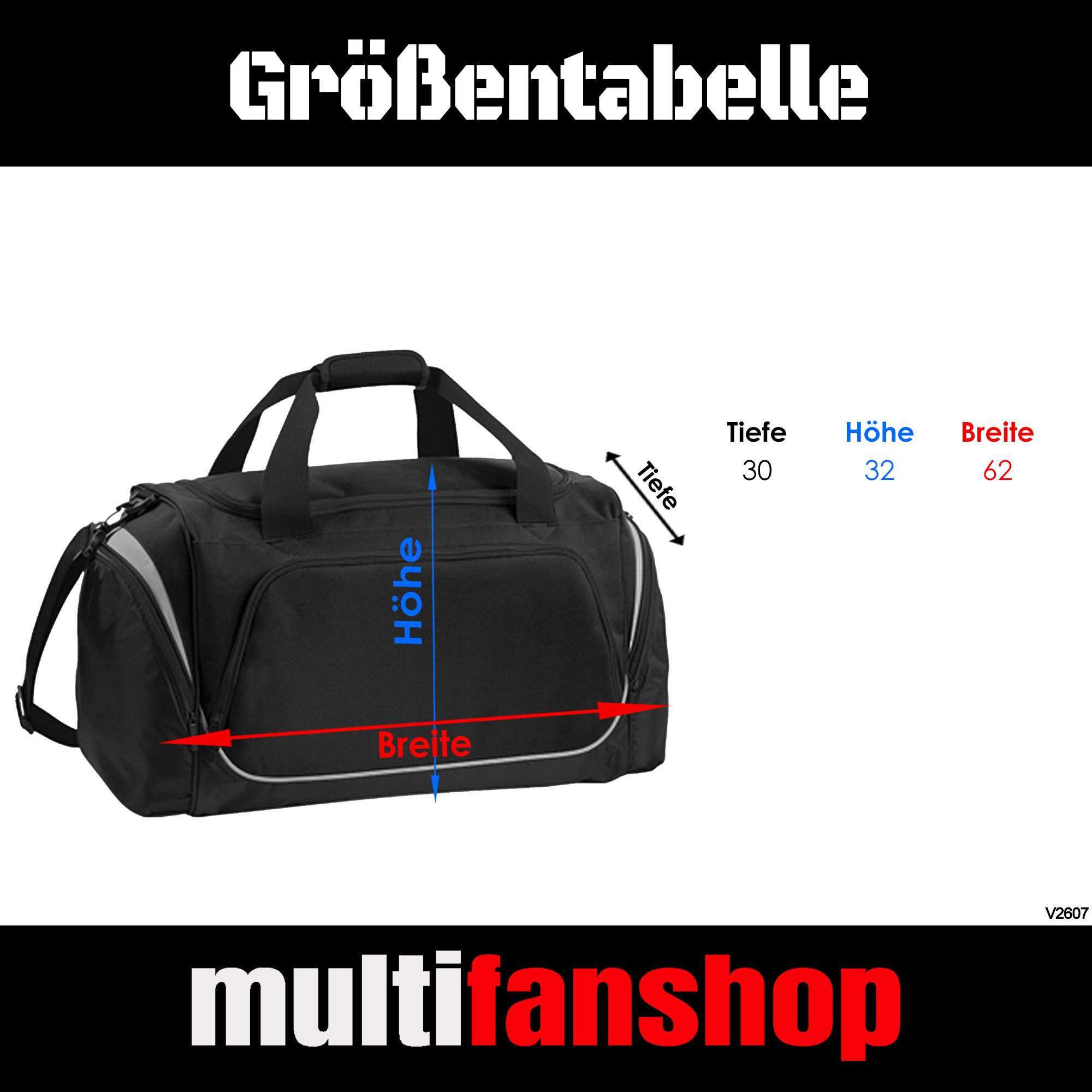 multifanshop Sporttasche Kaiserslautern - Meine Fankurve - Tasche