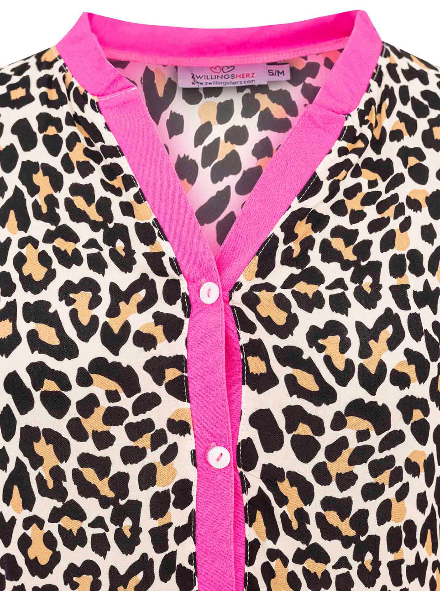 Zwillingsherz Maxikleid "Wild Love" mit Leo, Zebra und Mustermix