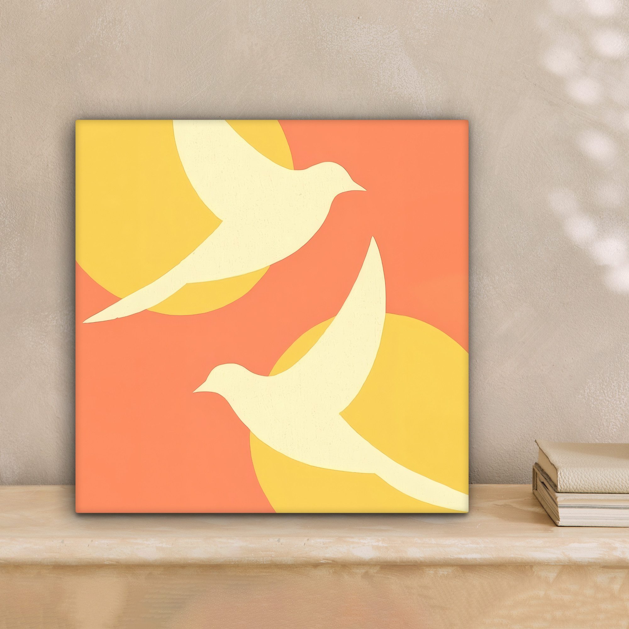 OneMillionCanvasses® Leinwandbild Vögel - Kreise - günstig online kaufen