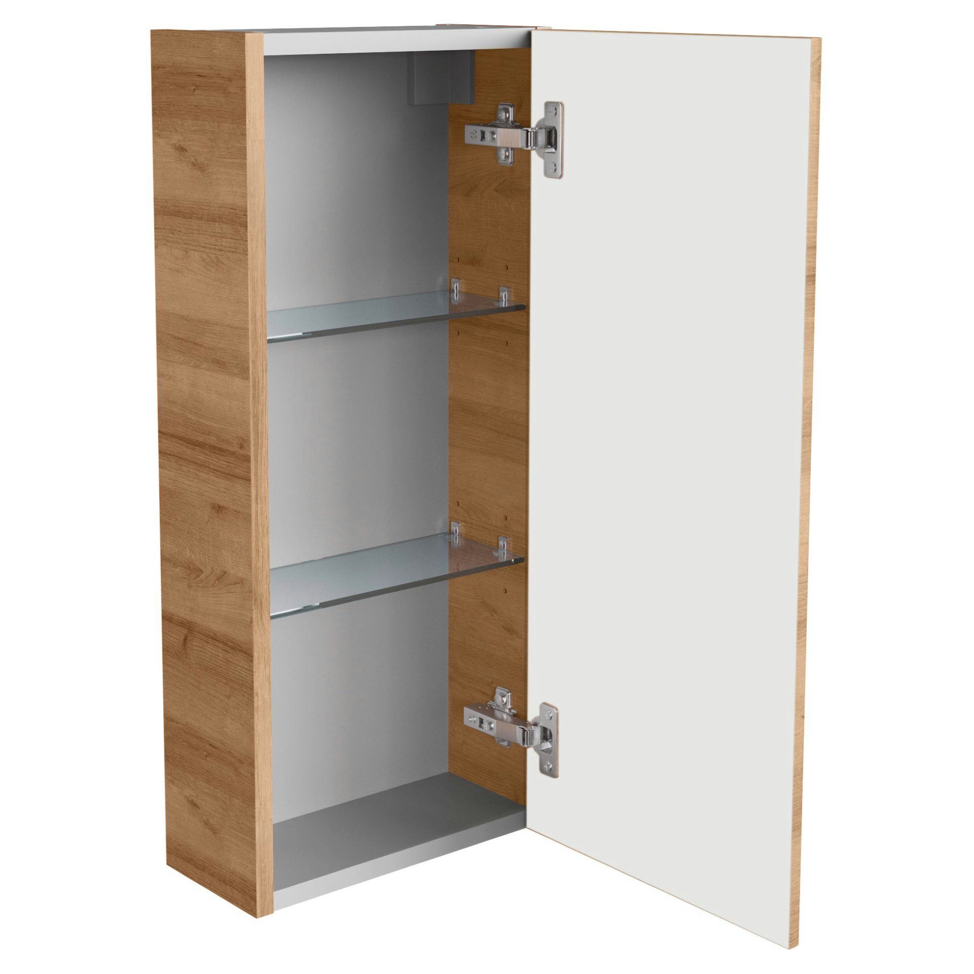 FACKELMANN Badmöbel-Set MILANO Badmöbel Set 6-teilig, 100 cm, Braun hell
