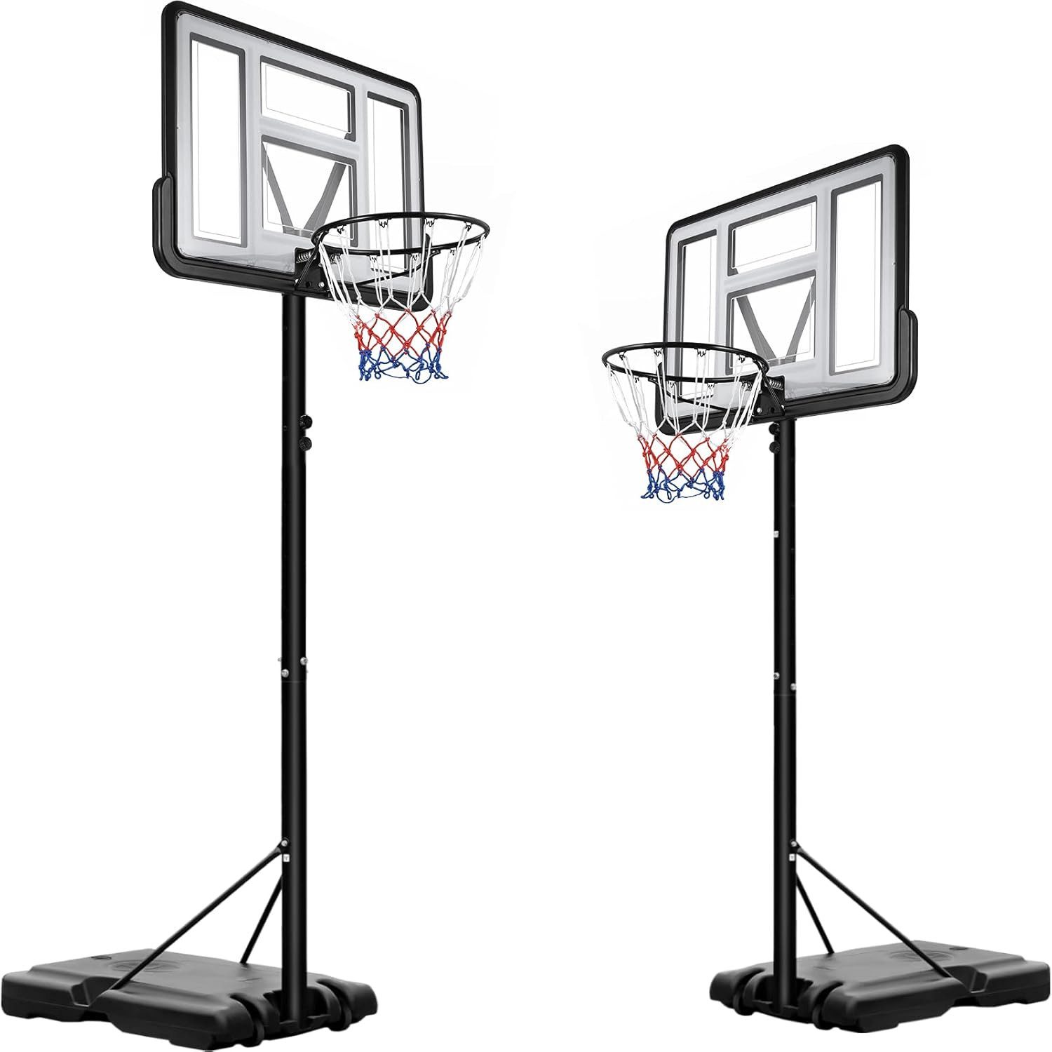 TLGREEN Basketballkorb Outdoor-Basketballkorb, (Korbhöhe Verstellbar von 135 bis 305 cm, mit 110 x 71 cm Rückwand)