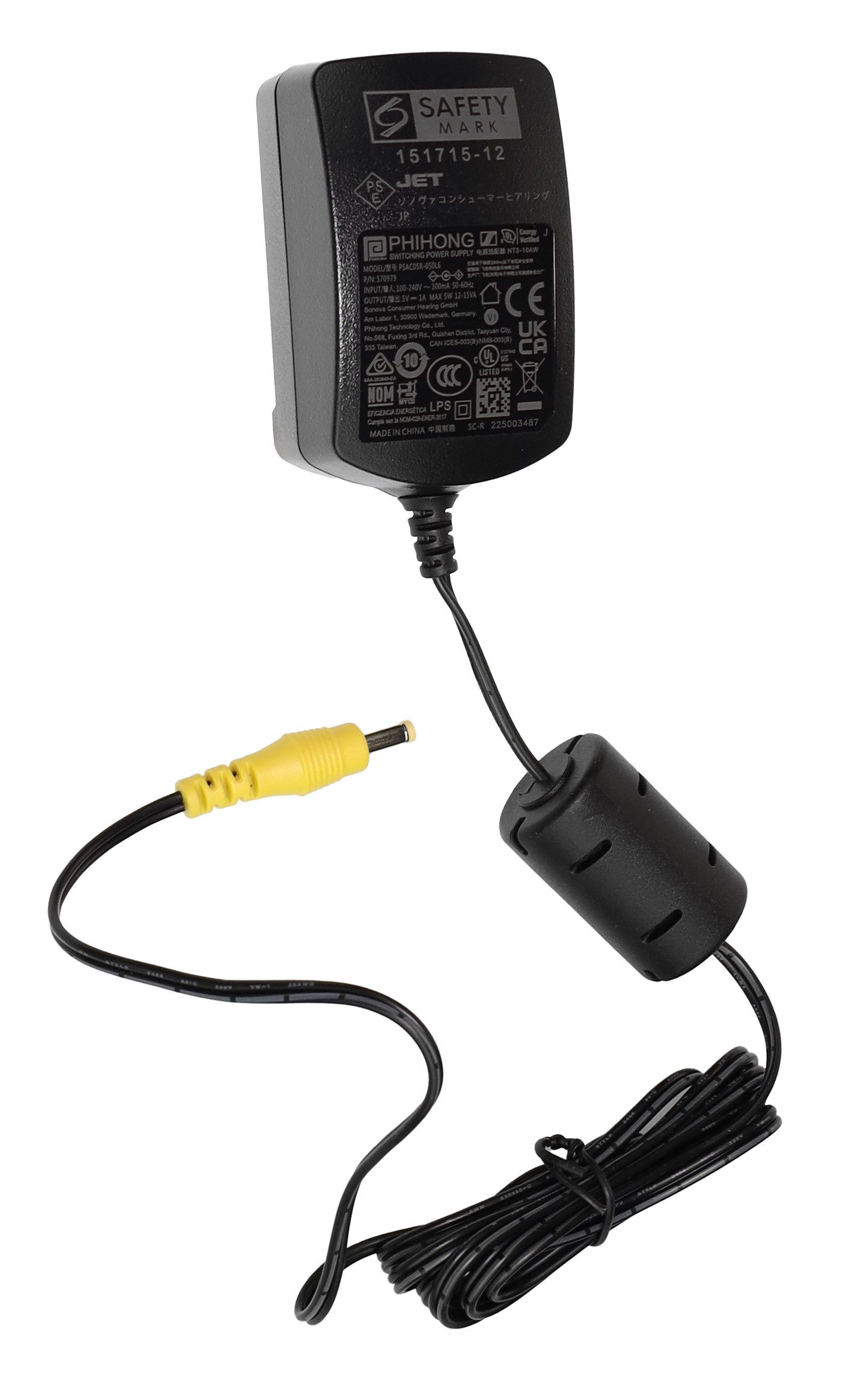 Sennheiser Sennheiser 573682 Netz-/Ladekabel für Set 860 Set 880 RS2000 RS5000 Strom-Adapterkabel