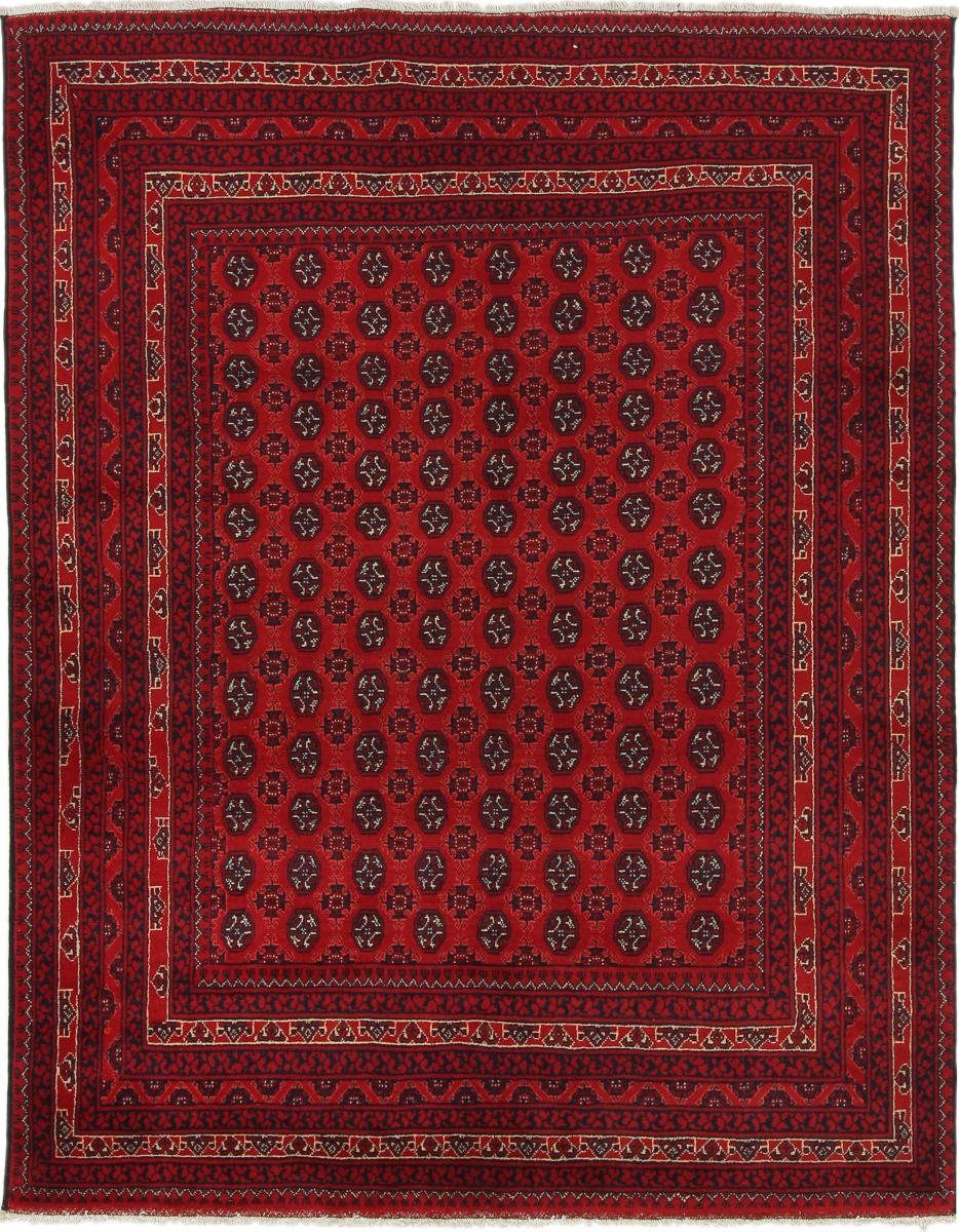 Orientteppich Afghan Mauri 140x177 Handgeknüpfter Orientteppich, Trading, mm Nain 6 Höhe: rechteckig