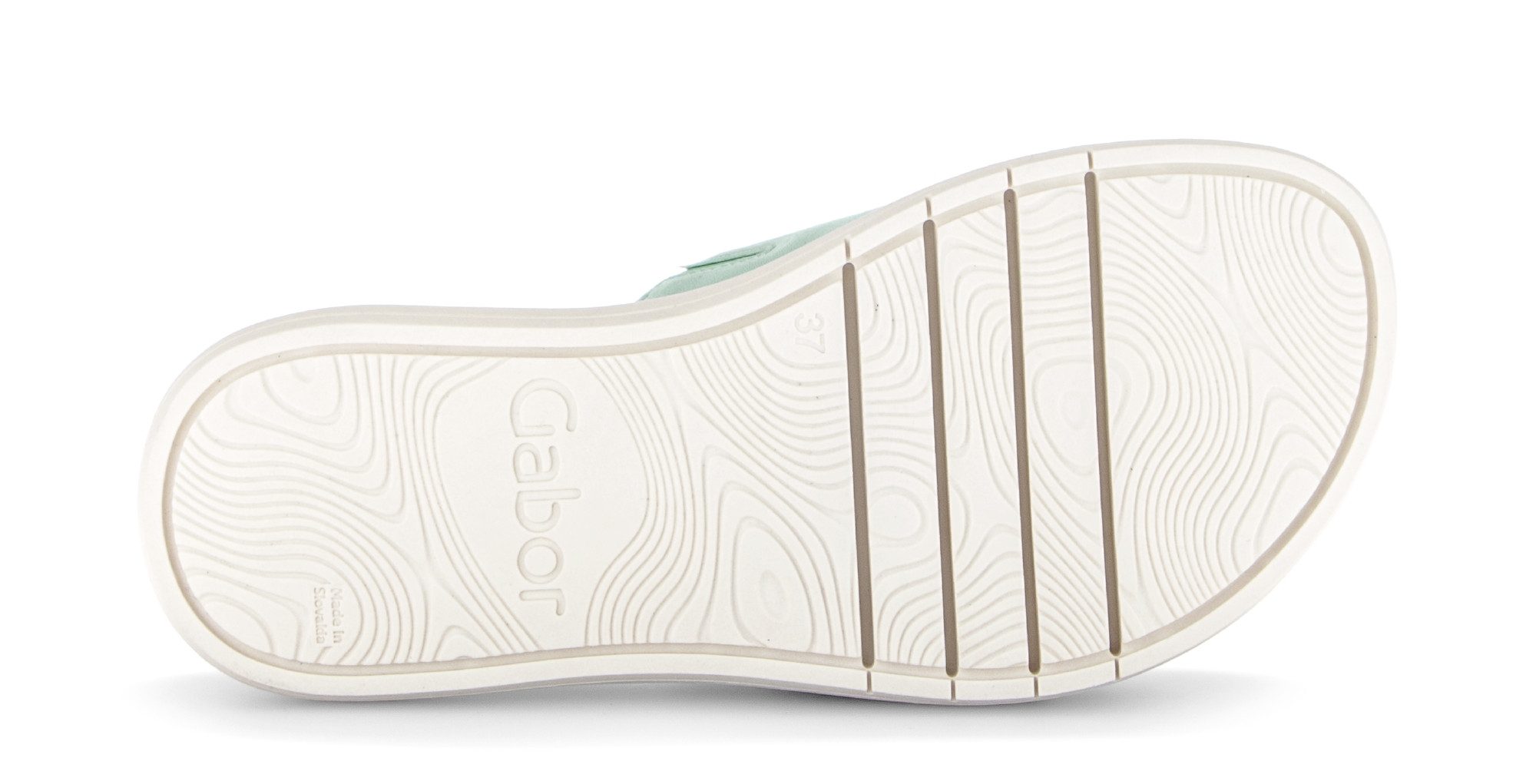 Gabor Pantolette Plateau, Schlupfschuh, Sommerschuh mit großer Zierschnalle