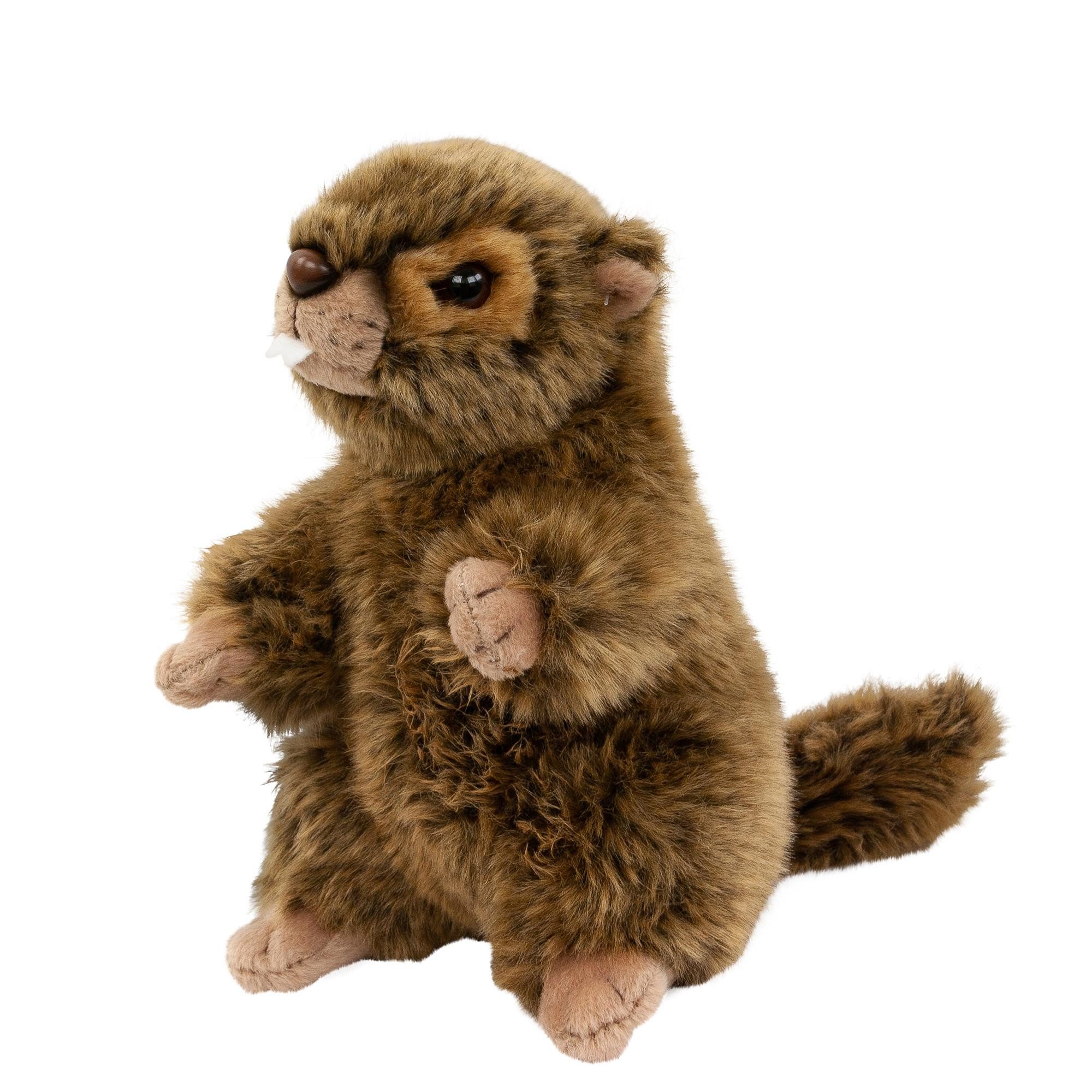 Teddys Rothenburg Kuscheltier Murmeltier 17 cm braun Plüschmurmeltier