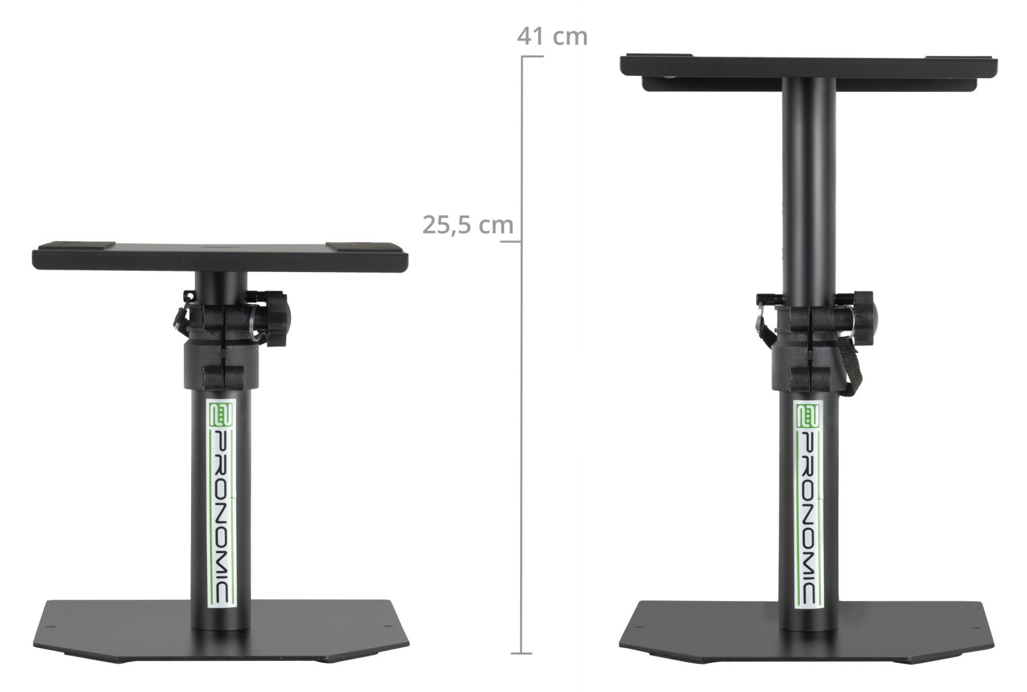 Pronomic Lautsprecherständer Tischstative für Studio Monitore - Hohe Ausführung, (bis 0 Zoll, SLS-36P, 1-tlg., Boxenstativ, Lautsprecherstative höhenverstellbar – Bild 5 von 5