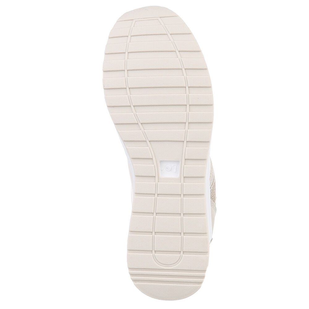 Ital-Design Damen Low-Top Freizeit Sneaker (88671651) Keilabsatz/Wedge Sneakers Low in Beige