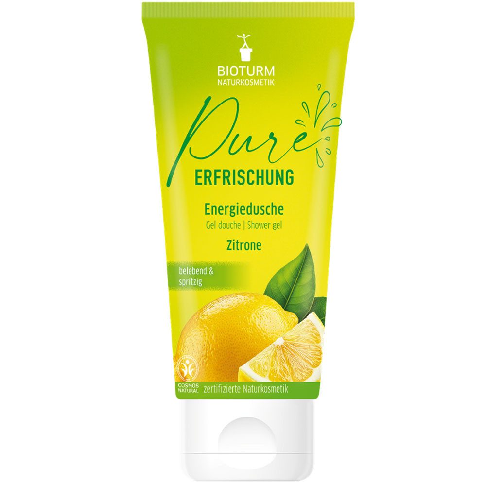 Bioturm Duschgel Pure Erfrischung Energiedusche Zitrone, 200 ml