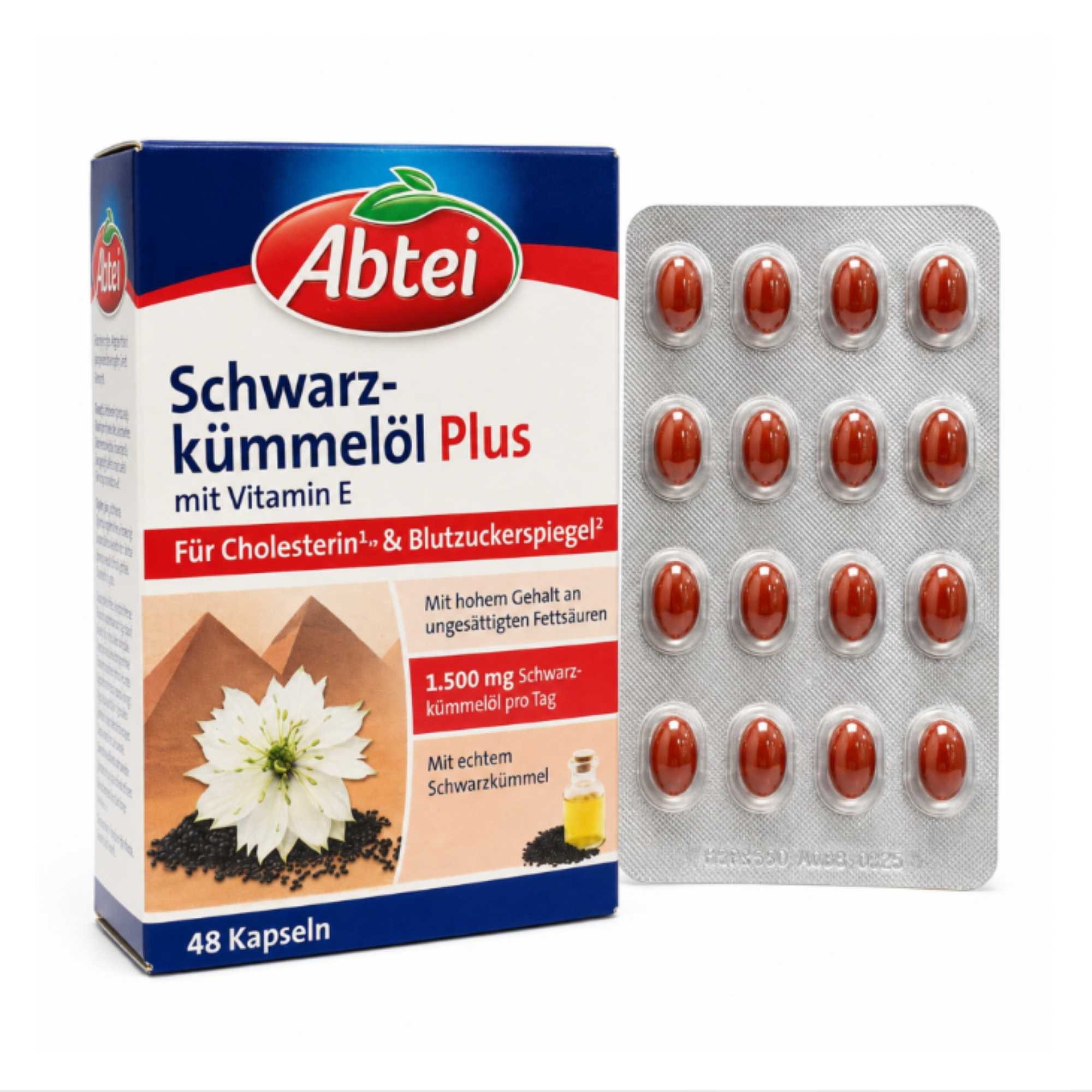 Abtei ABTEI Schwarzkümmelöl Plus Kapseln Kapseln