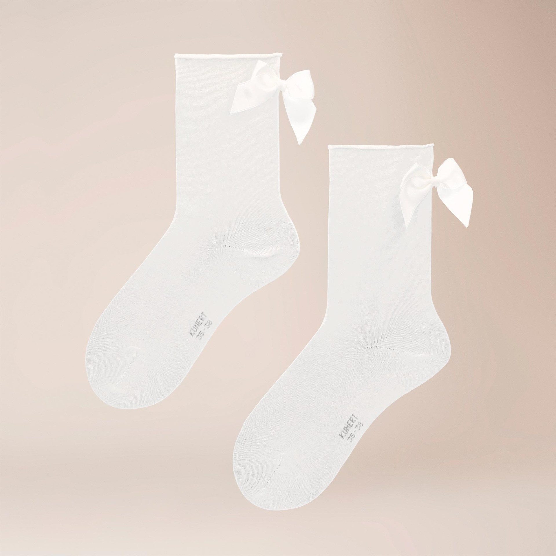 KUNERT Basicsocken Ribbon Love (1-Paar) Kurzsocken mit Schleife