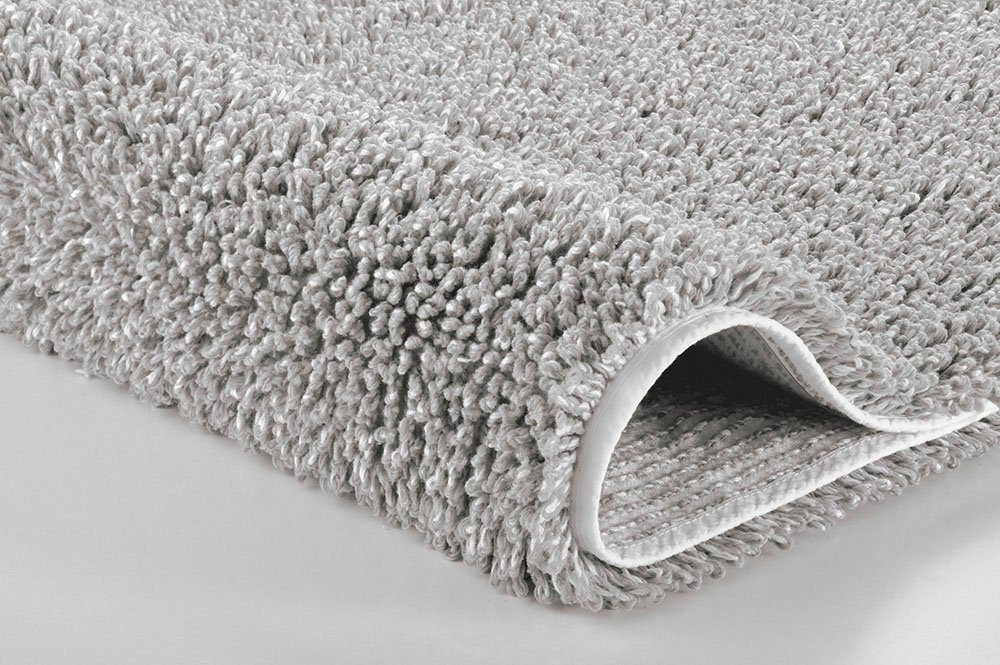 Kleine Wolke Badematte Dana, Badvorleger, Badezimmer Teppich, Höhe 25 mm, rutschhemmend beschichtet, fußbodenheizungsgeeignet, Baumwolle, Polyester, quadratisch, Badteppich, Uni Farben, quadratisch & rechteckig erhältlich