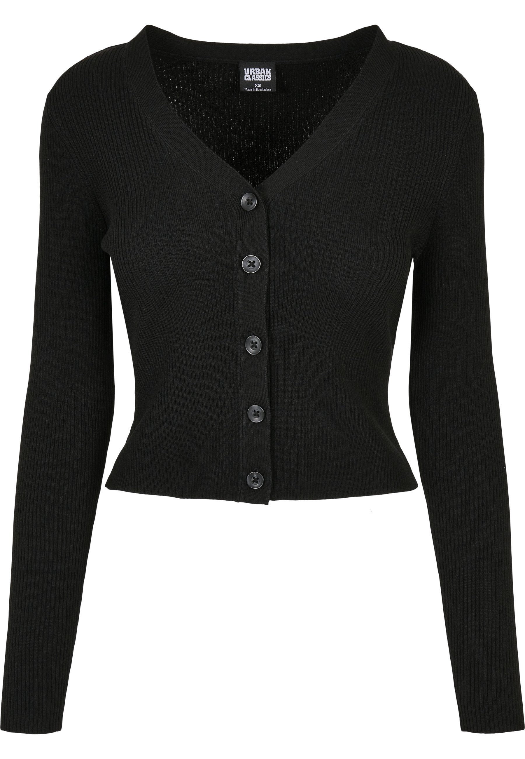 URBAN CLASSICS Strickjacke Urban Classics Damen Ladies Short Rib Knit Cardi günstig online kaufen