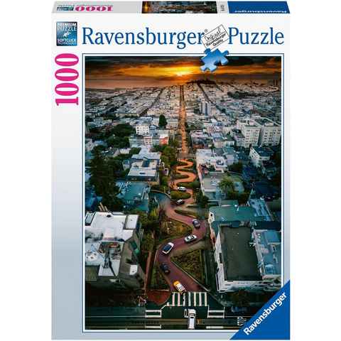 Ravensburger Puzzle San Francisco, 1000 Puzzleteile, FSC® - schützt Wald - weltweit; Made in Germany