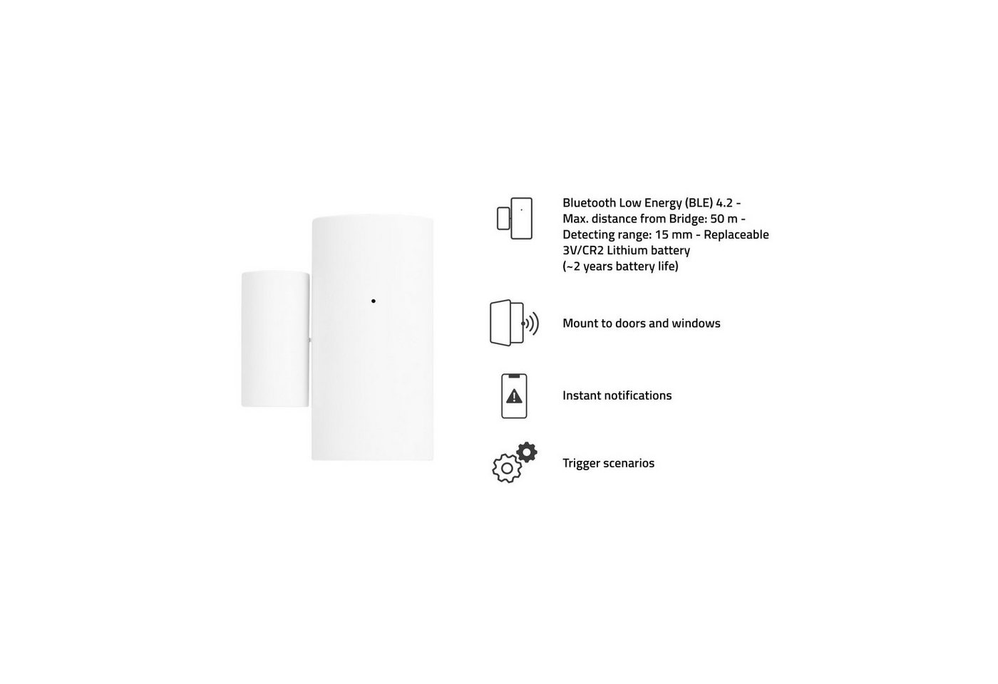 Thumbnail - Hombli Sensor smarter Bluetooth Kontakt Sensor