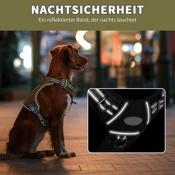 zggzerg Hunde-Geschirr Taktisches Hundegeschirr, Anti Zug Sicherheitsgeschirr für Hunde