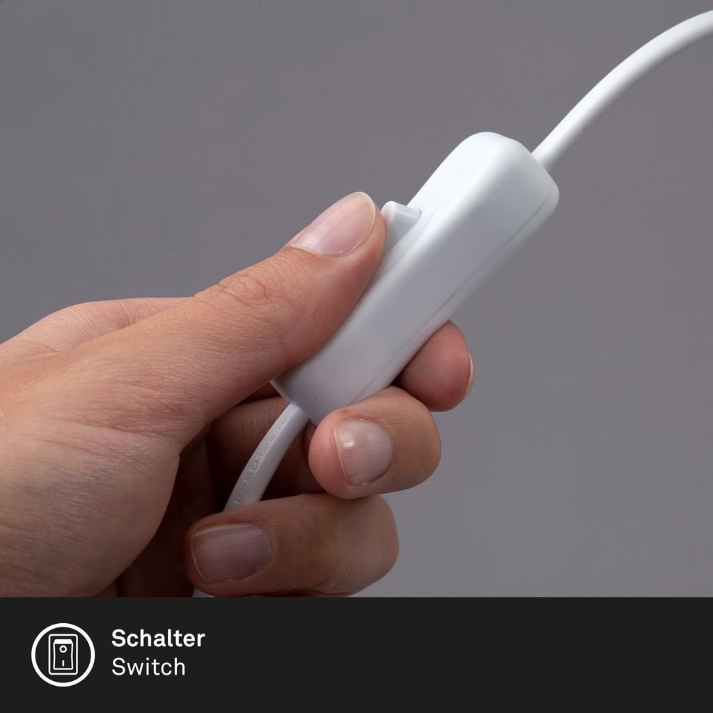 Briloner Leuchten Stehlampe 1378-016, Sternenhimmel, LED fest integriert, 2700K - Extra-Warmweiß, weiß-chrom, LED