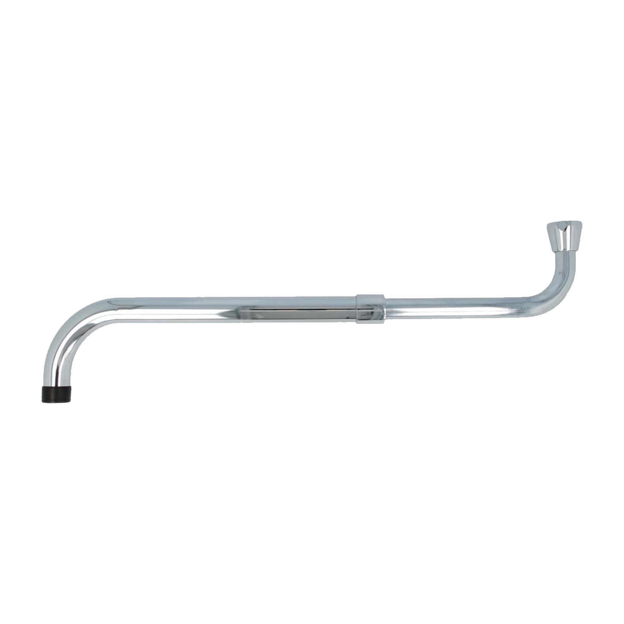 Badarmatur S-Auslauf ausziehbar 350 - 600 mm für Wand-Armaturen