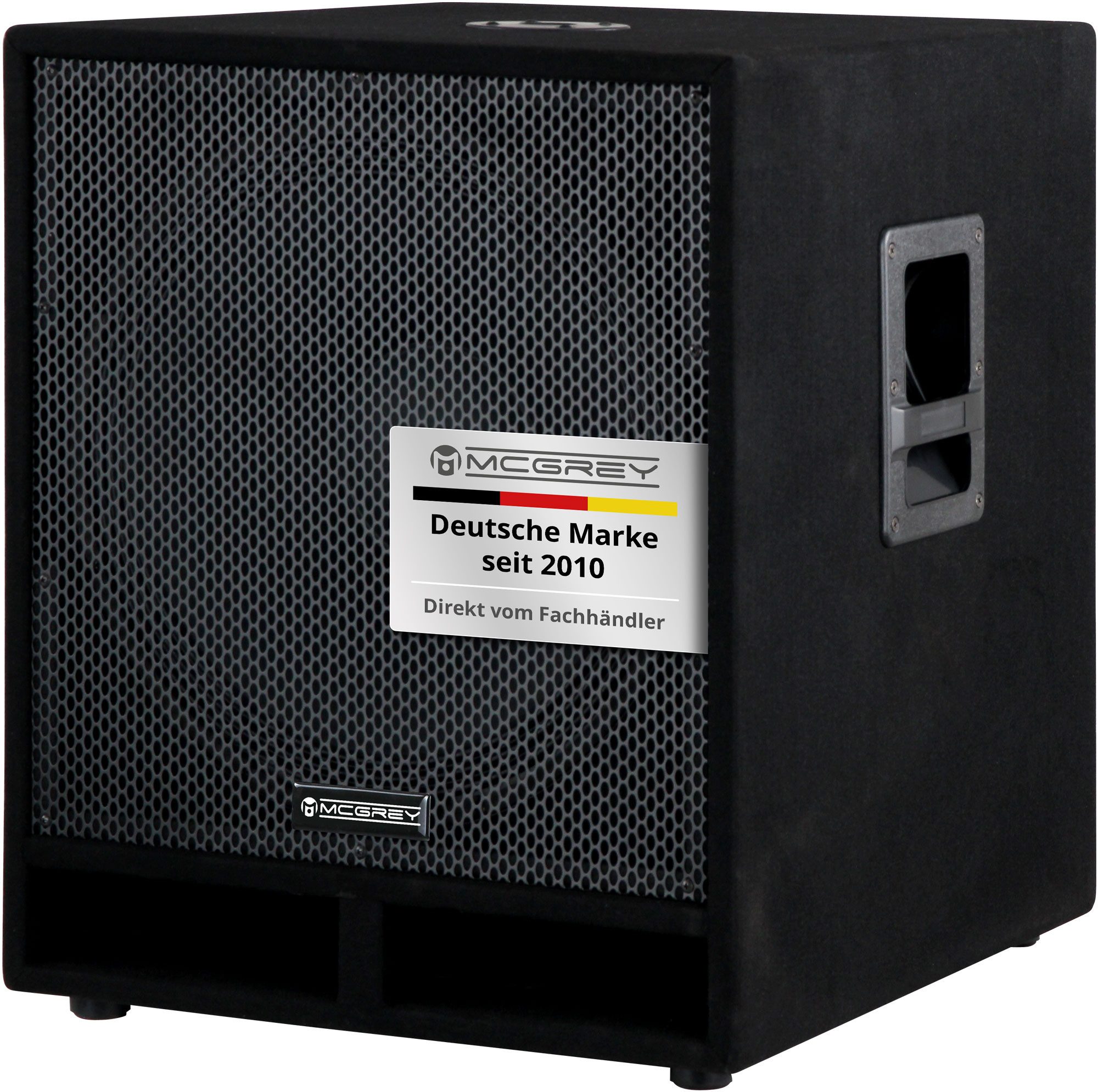 McGrey PAS-118 18" (45 cm) passives Subwoofer - Bassreflex-Kanäle Subwoofer (N/A, 450 W, SPK-Anschluss In/Out)