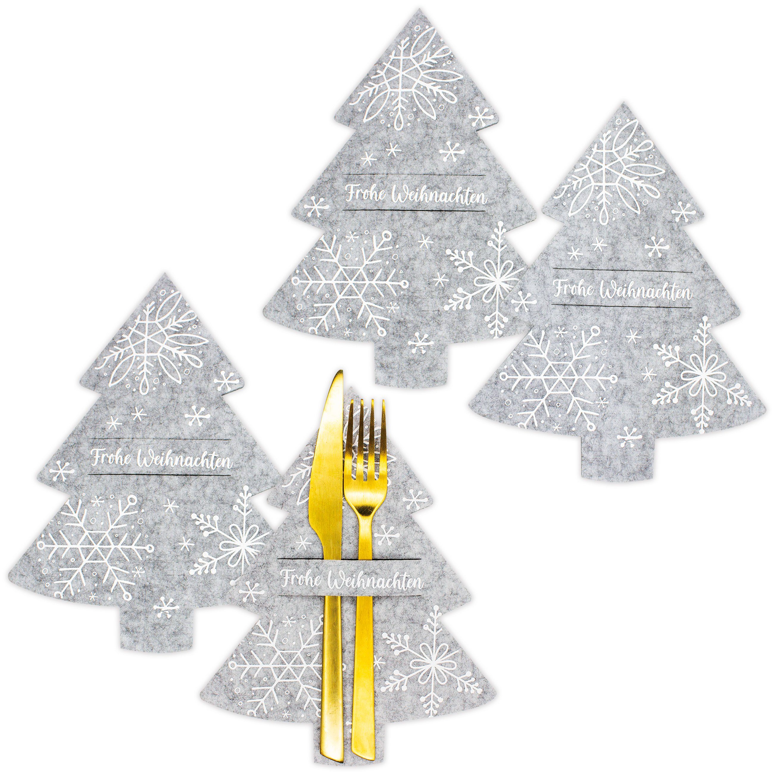 PAPIERDRACHEN Besteckhalter Weihnachtsdekoration Filz Besteckhalter – festl günstig online kaufen