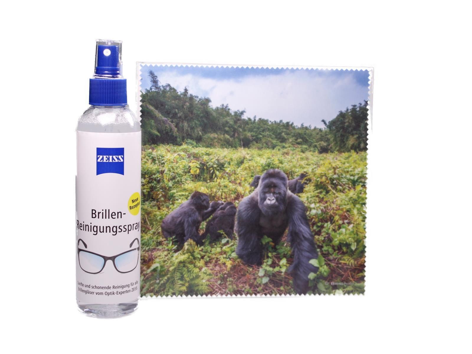 Brillenetui Mikrofasertuch "Gorillas" Größe 18,5*18,5 cm von La Kelnet