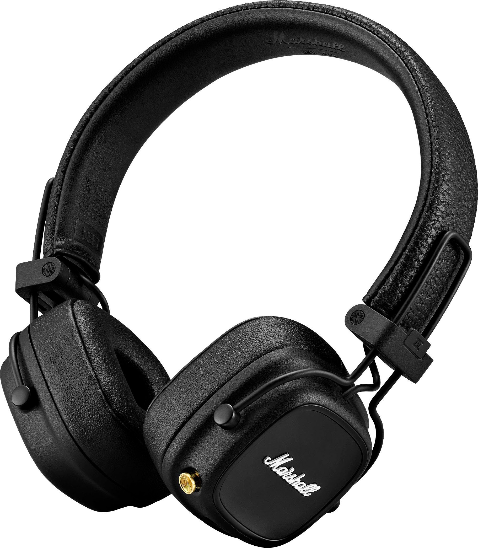 Marshall Major IV Bluetooth-Kopfhörer (integrierte Steuerung für Anrufe und Musik, Bluetooth) schwarz