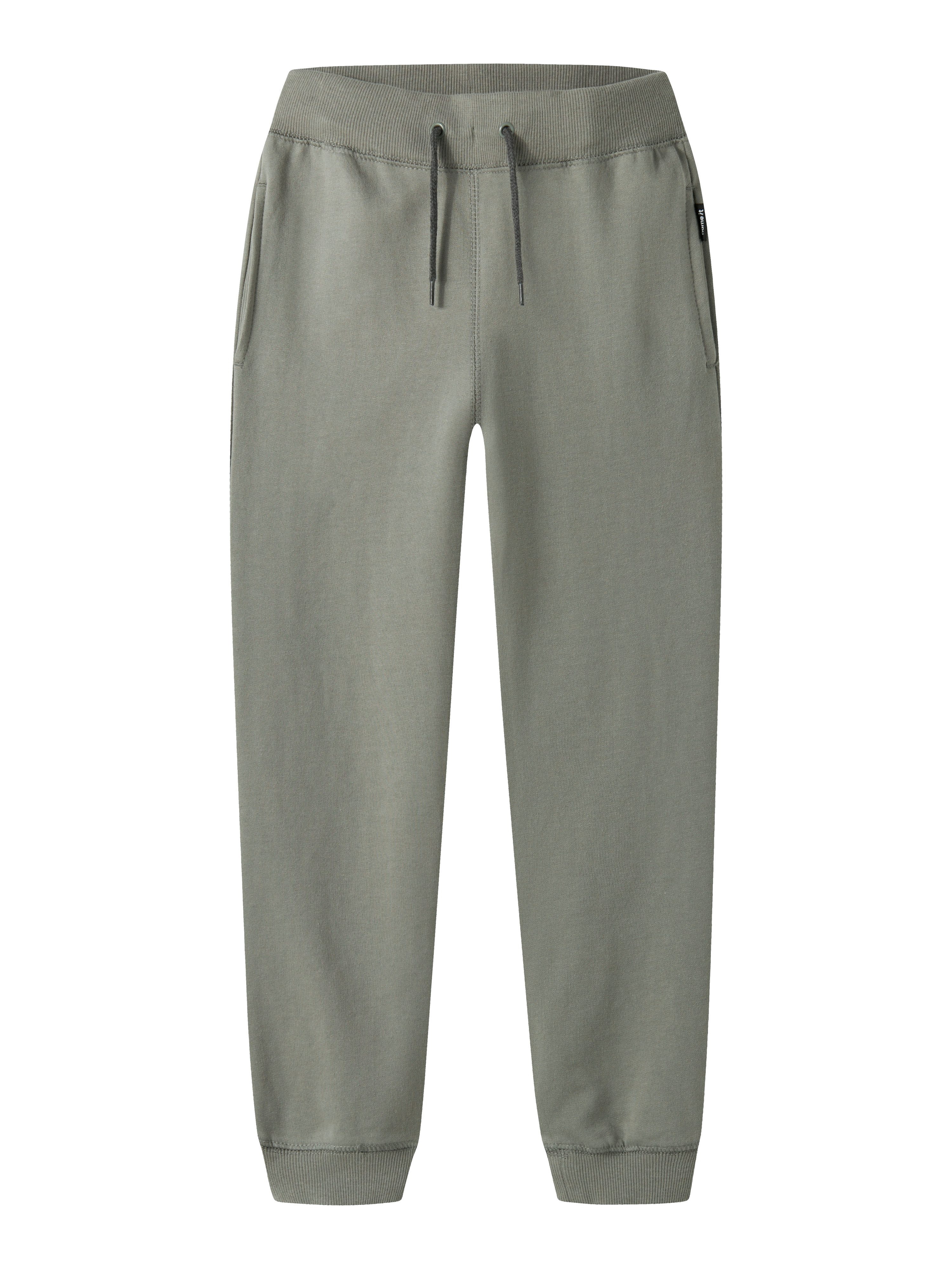 Name It Jogginghose NKMSWEAT für Jungen mit verstellbarem Bund und Kordelzug unifarben, casual, regular fit, Baumwollmix, Rundhals