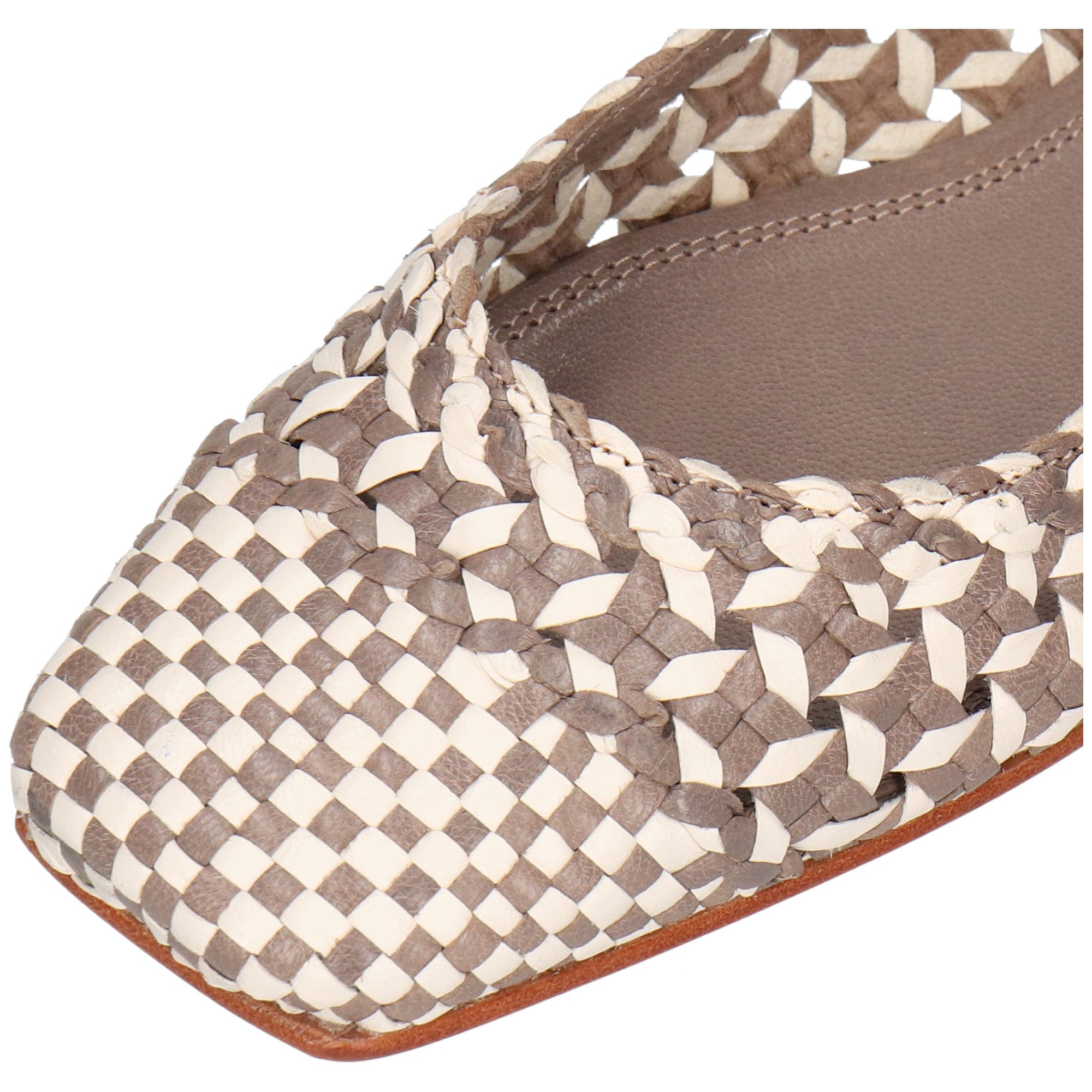 Melvin & Hamilton Elyssa 1 Leder-Geflochtene Schuhe für Damen Ballerina Flache Absätze, Echtes Leder, Von Hand geflochten
